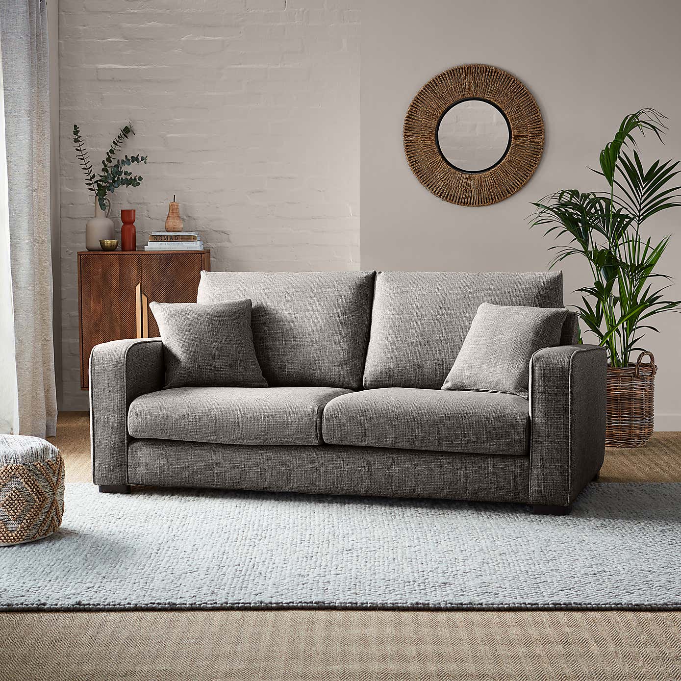 Carson Chunky Multi Weave 3 Seater Sofa