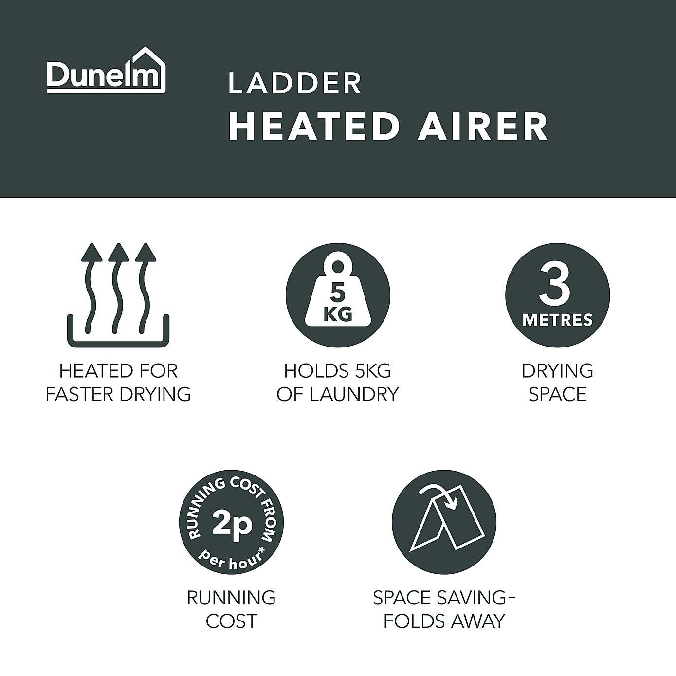 Heated Ladder Airer