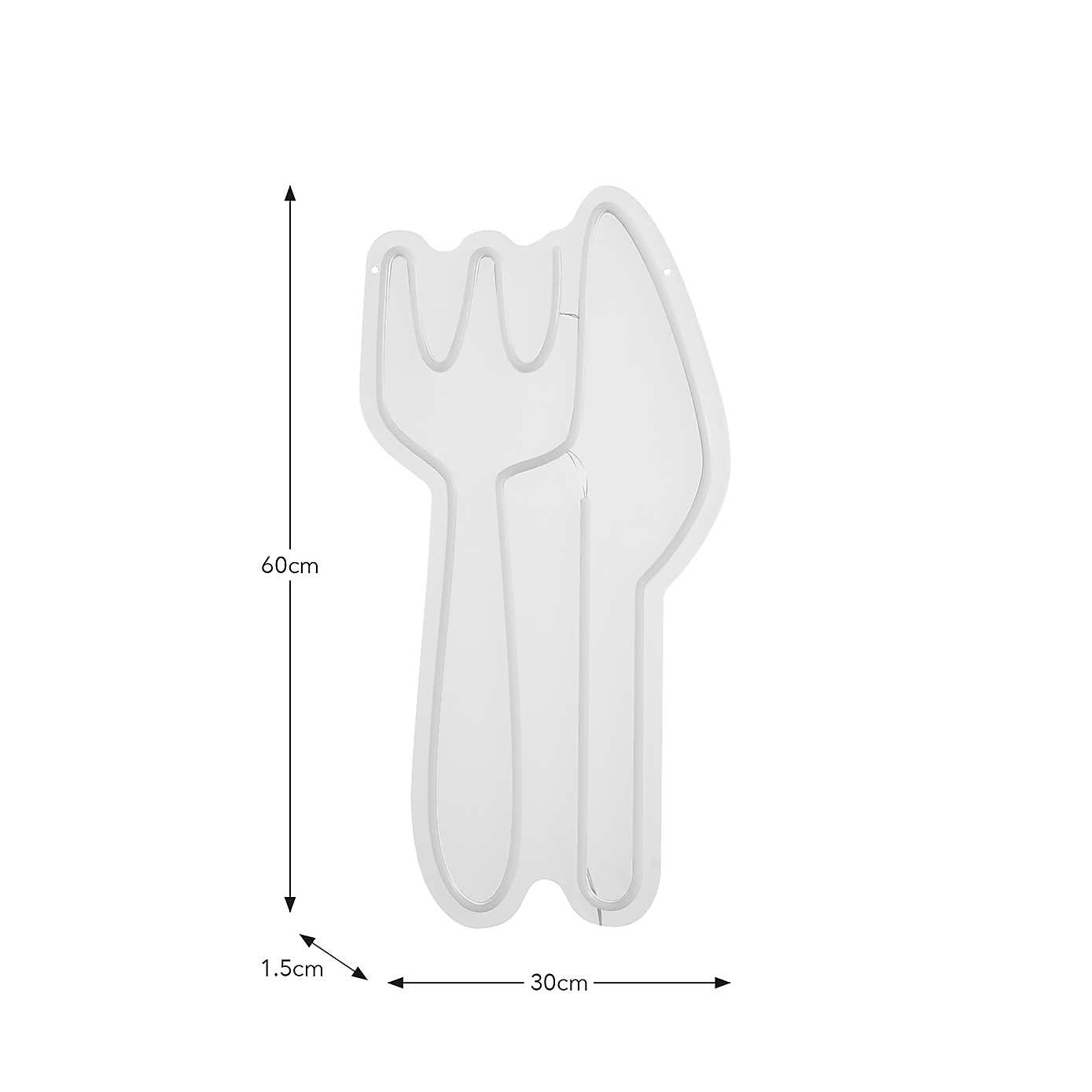 Knife & Fork Neon Sign