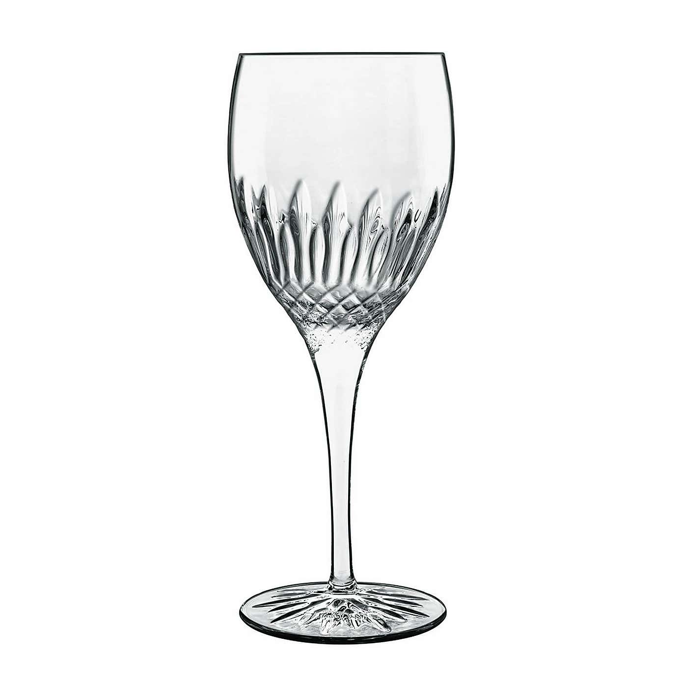 Luigi Bormioli Diamante Set of 4 Riesling Wine Glasses