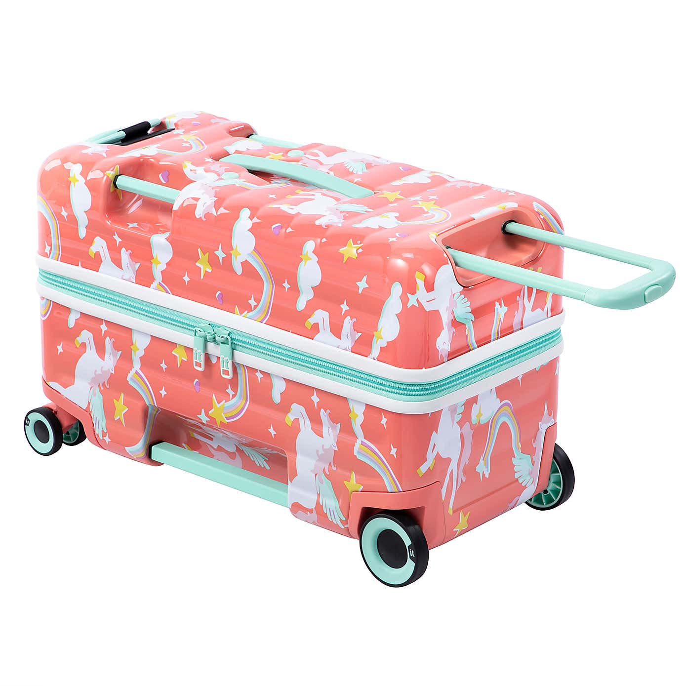 IT Luggage Trunkryder Unicorns Kids Ride On Suitcase