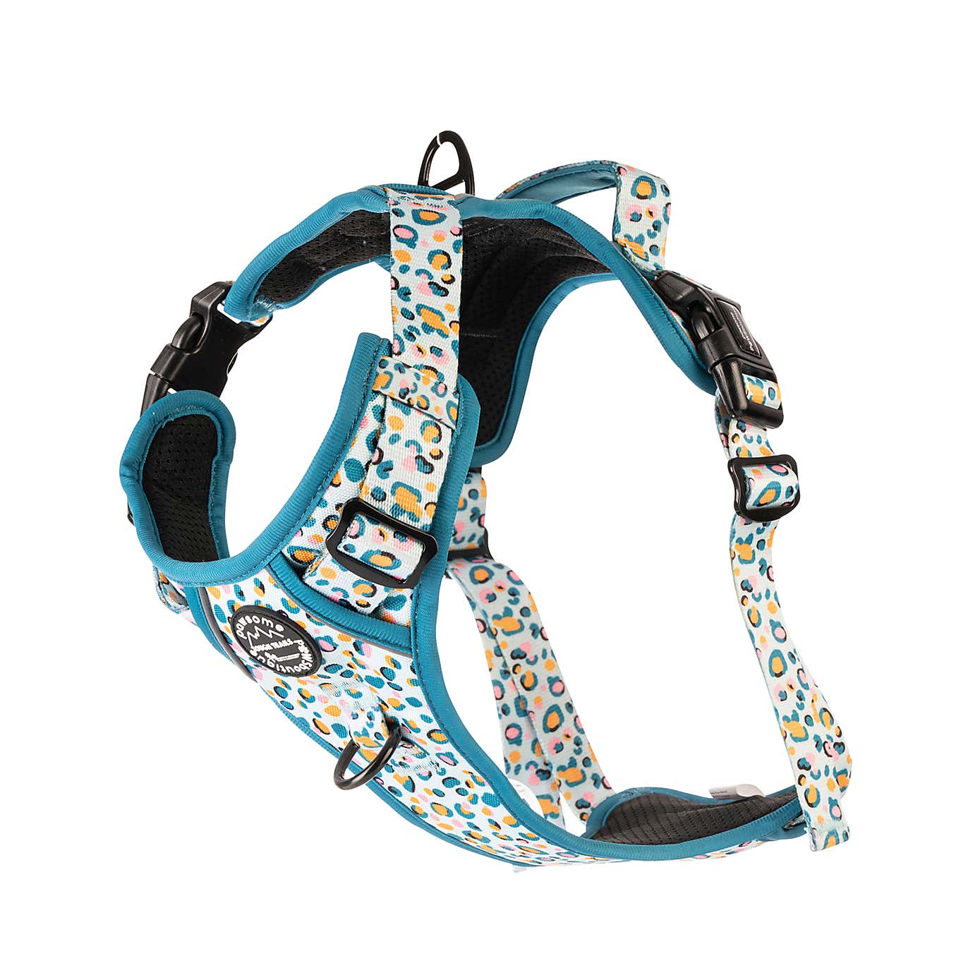 Blue Leopard Tough Trails Dog Harness