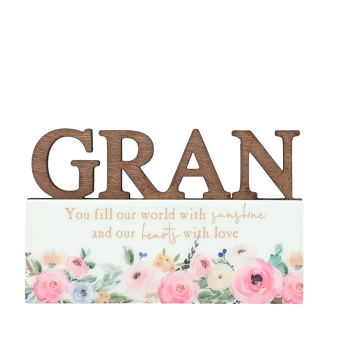 The Cottage Garden Gran Word Plaque