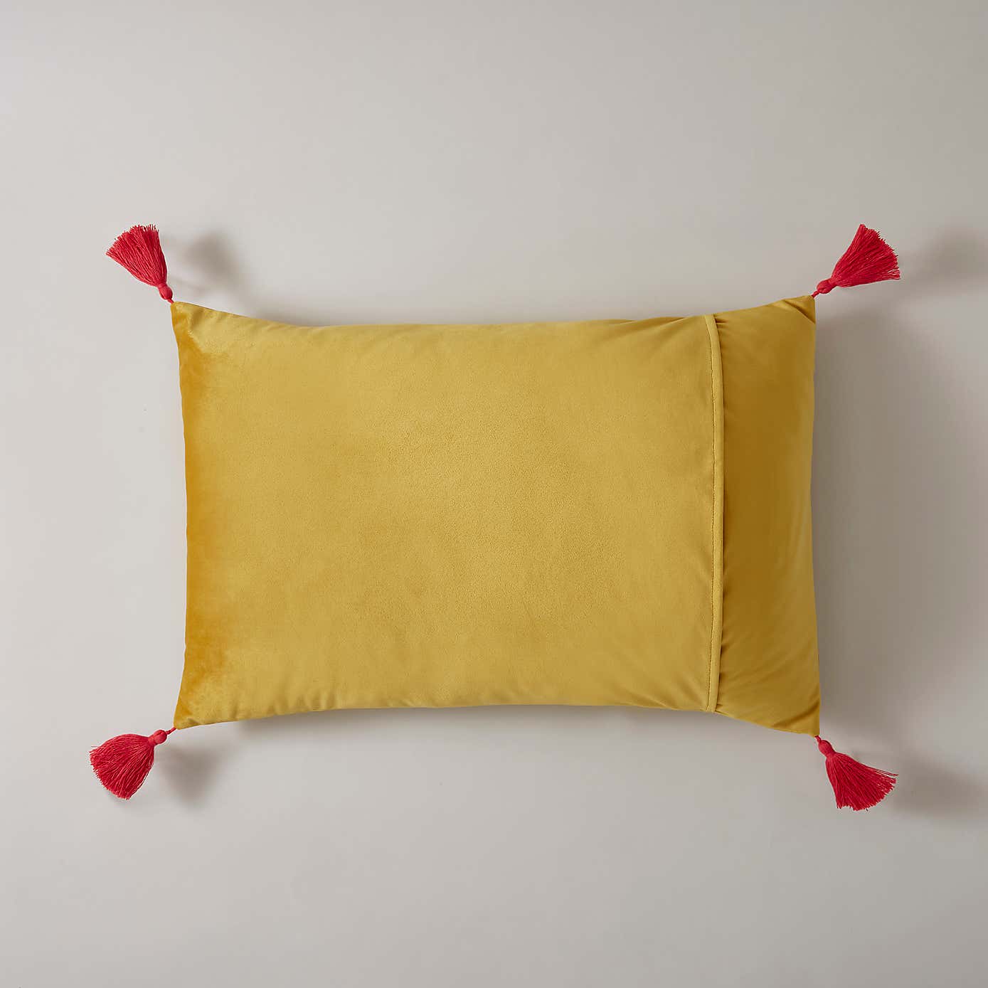 Flamingo Embroidery Cushion Chartreuse