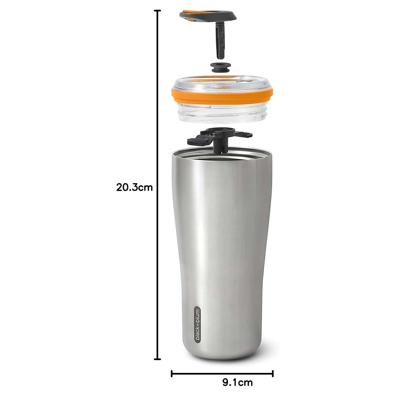 Black and Blum Insulated Travel Tumbler