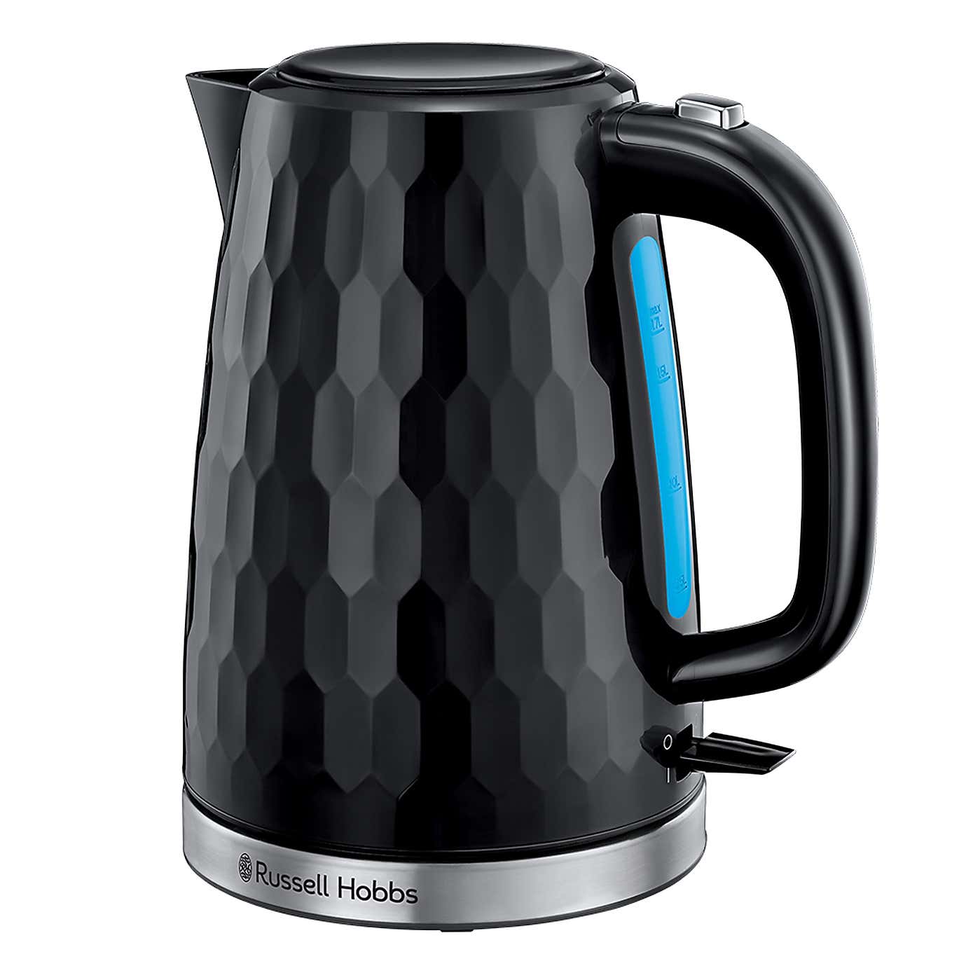Russell Hobbs Black Honeycomb Kettle and Toaster Set