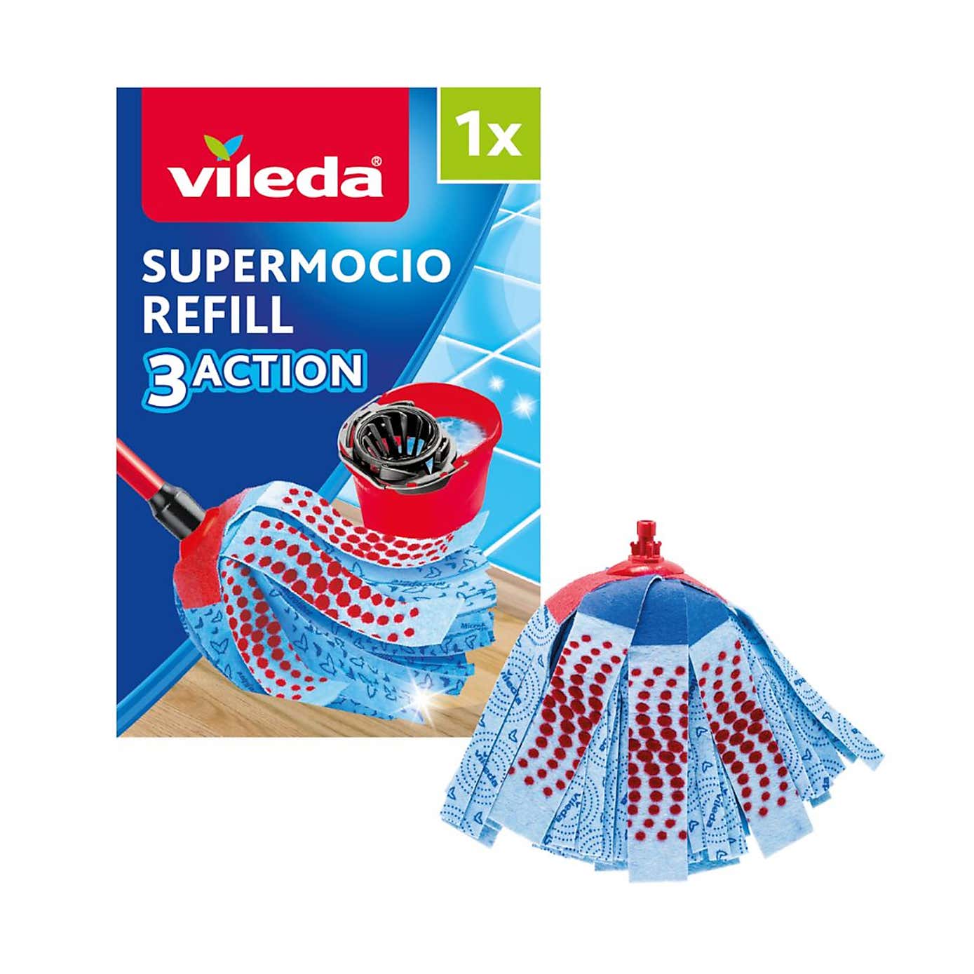 Vileda SuperMocio 3 Action XL Mop Refill