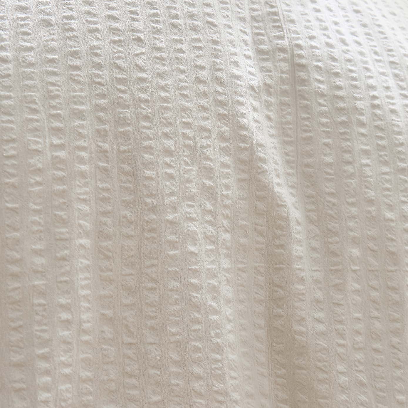 EL Seersucker Woven Cotton Duvet Cover & Pillowcase Set