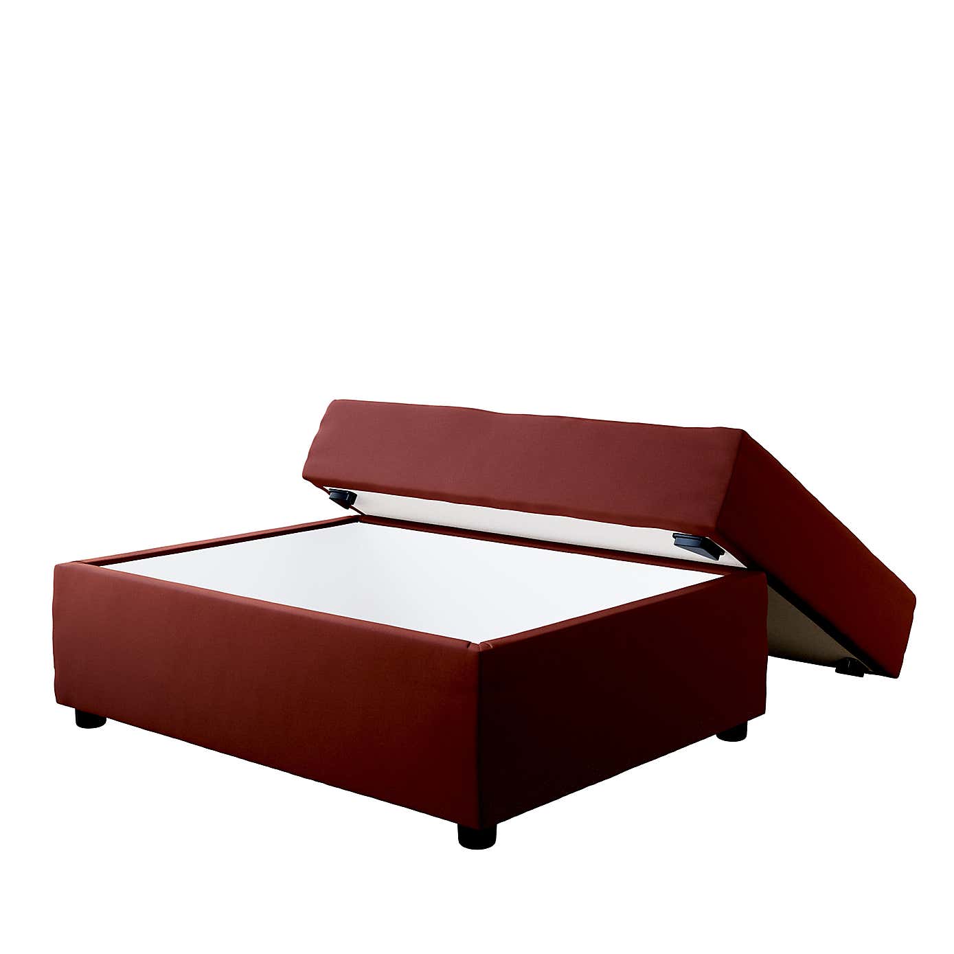 Rectangle Opulent Velvet Storage Footstool