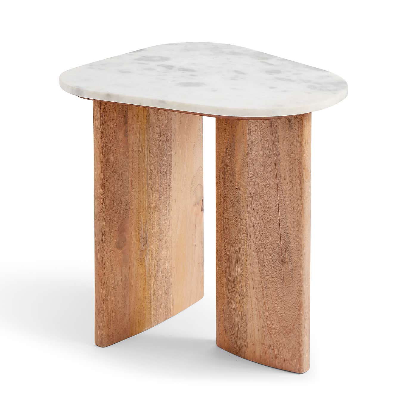 Arya Oval Side Table, Marble