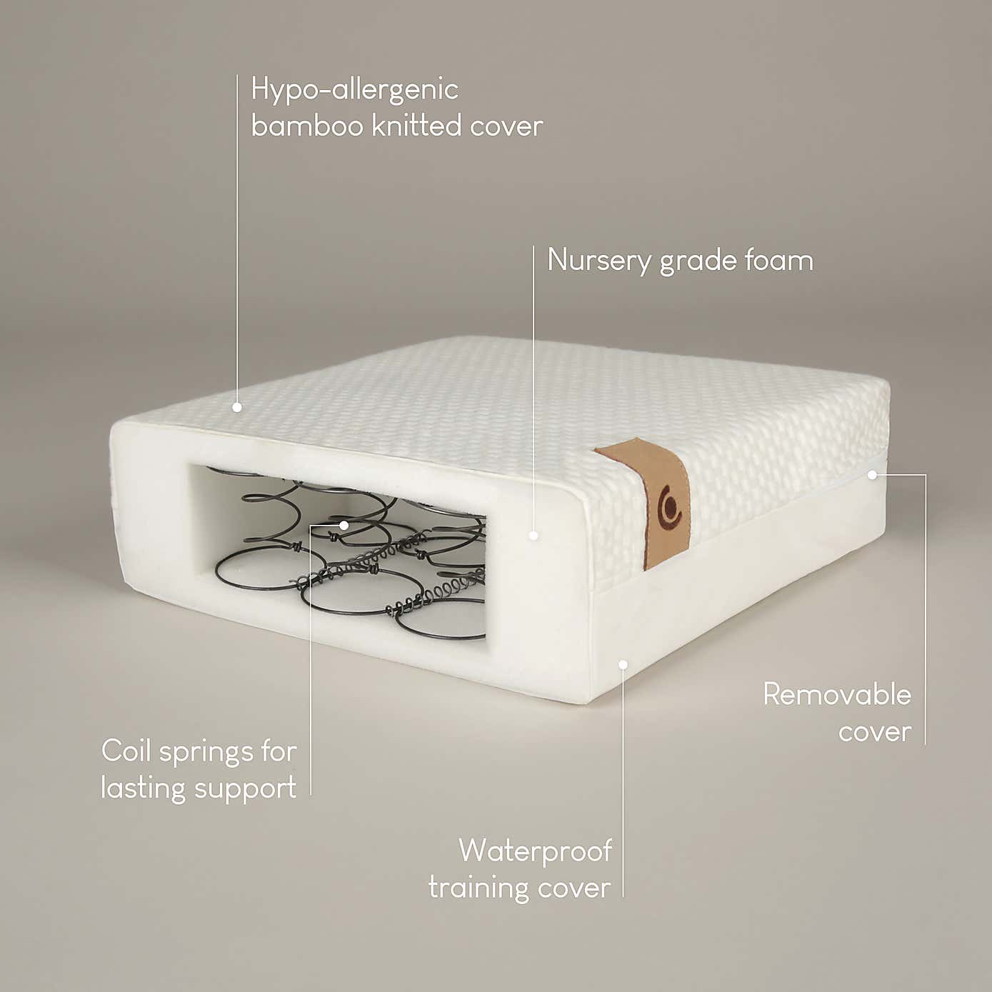 CuddleCo Harmony Hypoallergenic Bamboo Sprung Mattress