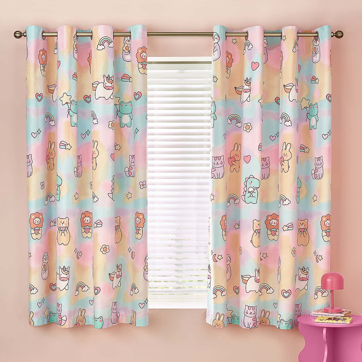 Catherine Lansfield Forever Together Blackout Eyelet Curtains