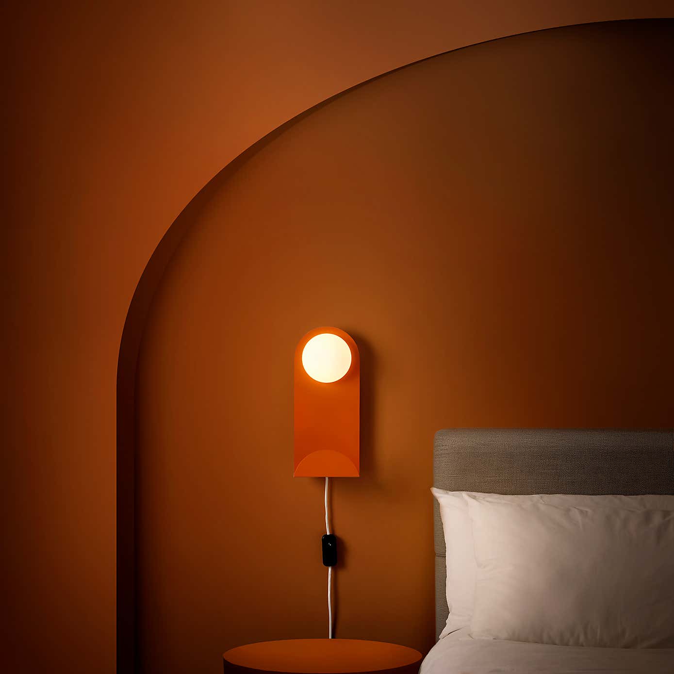 Elements Harton Shelved Wall Light