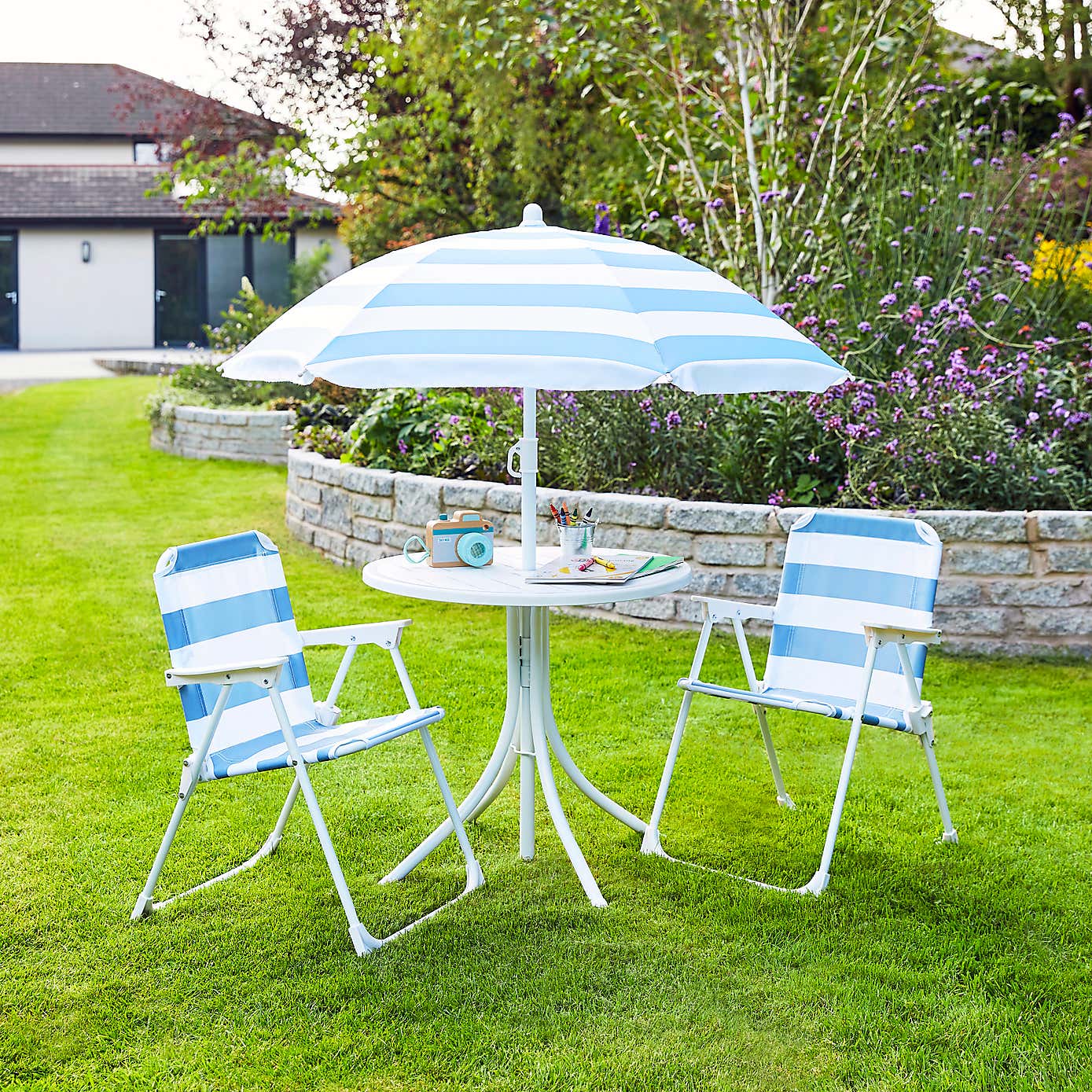 Childrens Patio Set, Ashley Blue