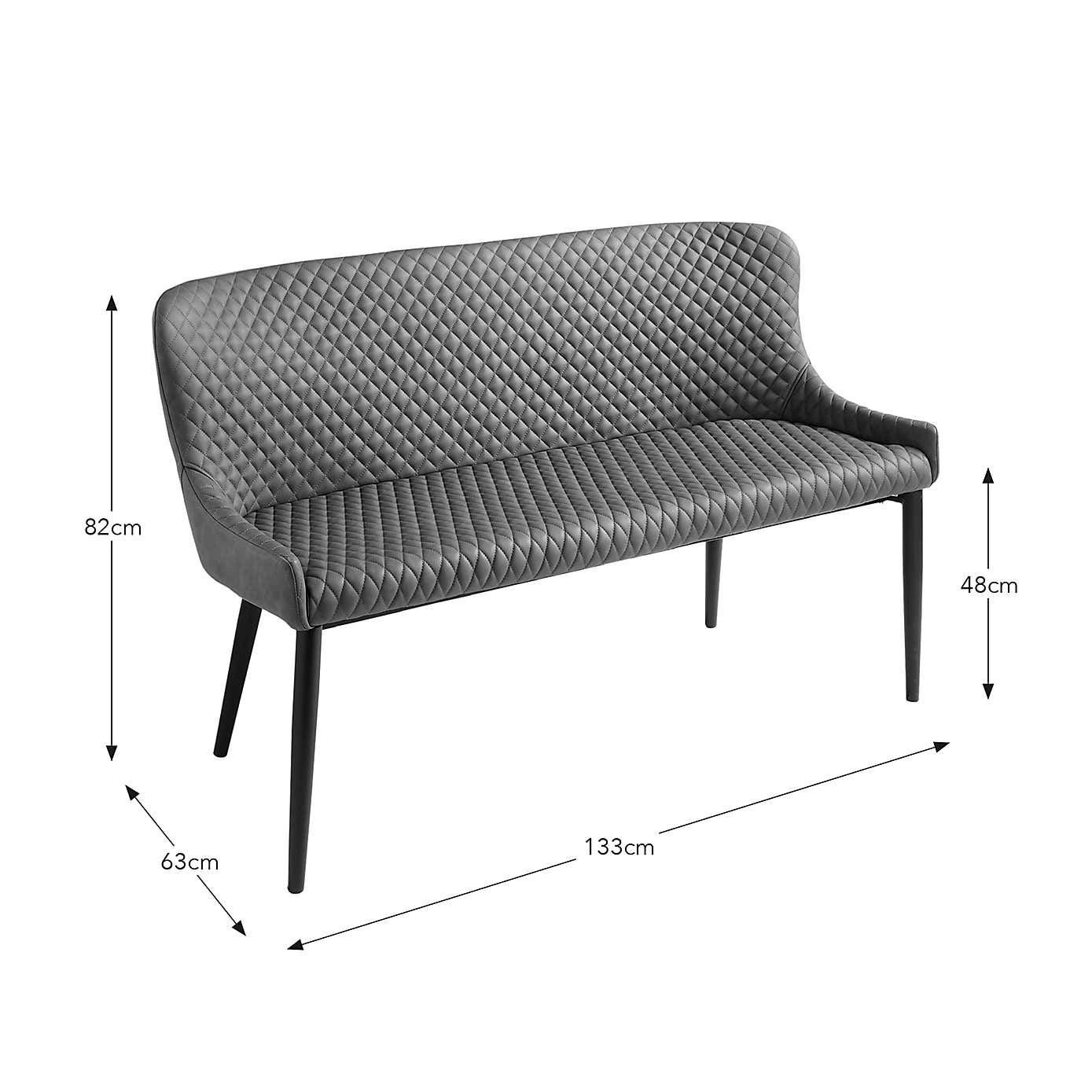 Montreal 3 Seater Dining Bench