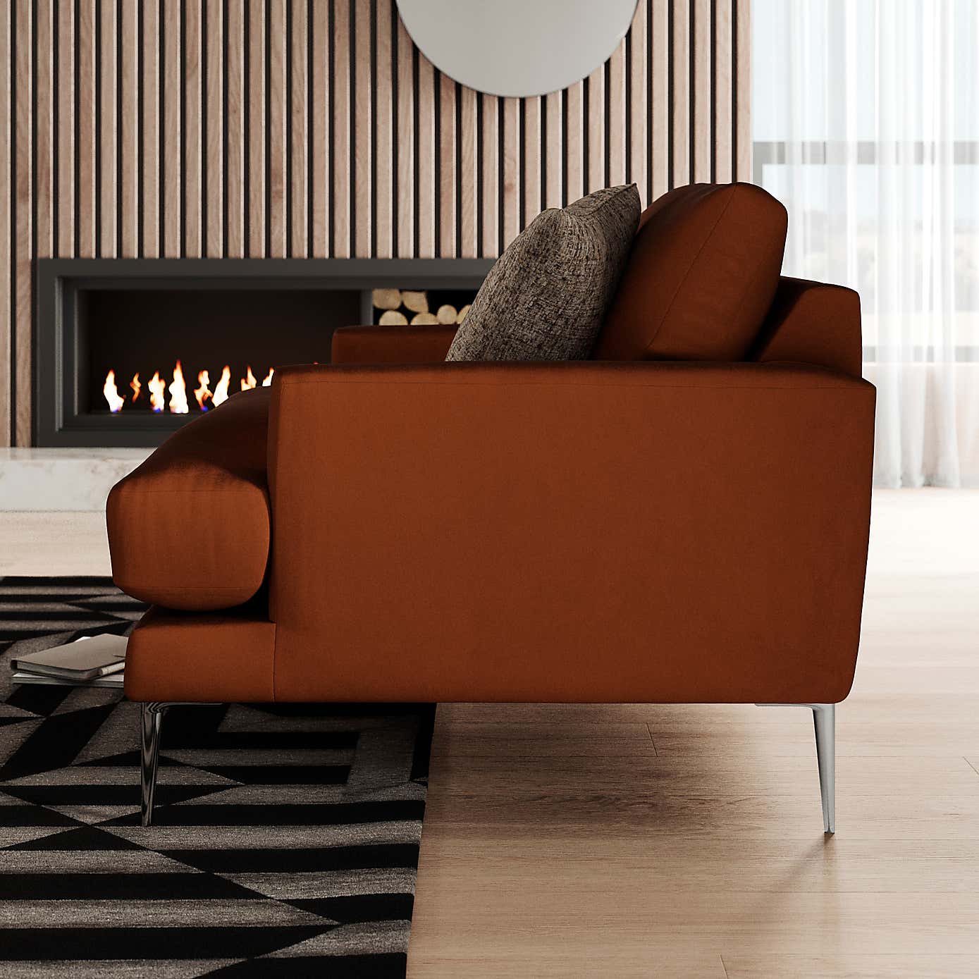 Lawson Matte Plush Velvet Snuggle Chair