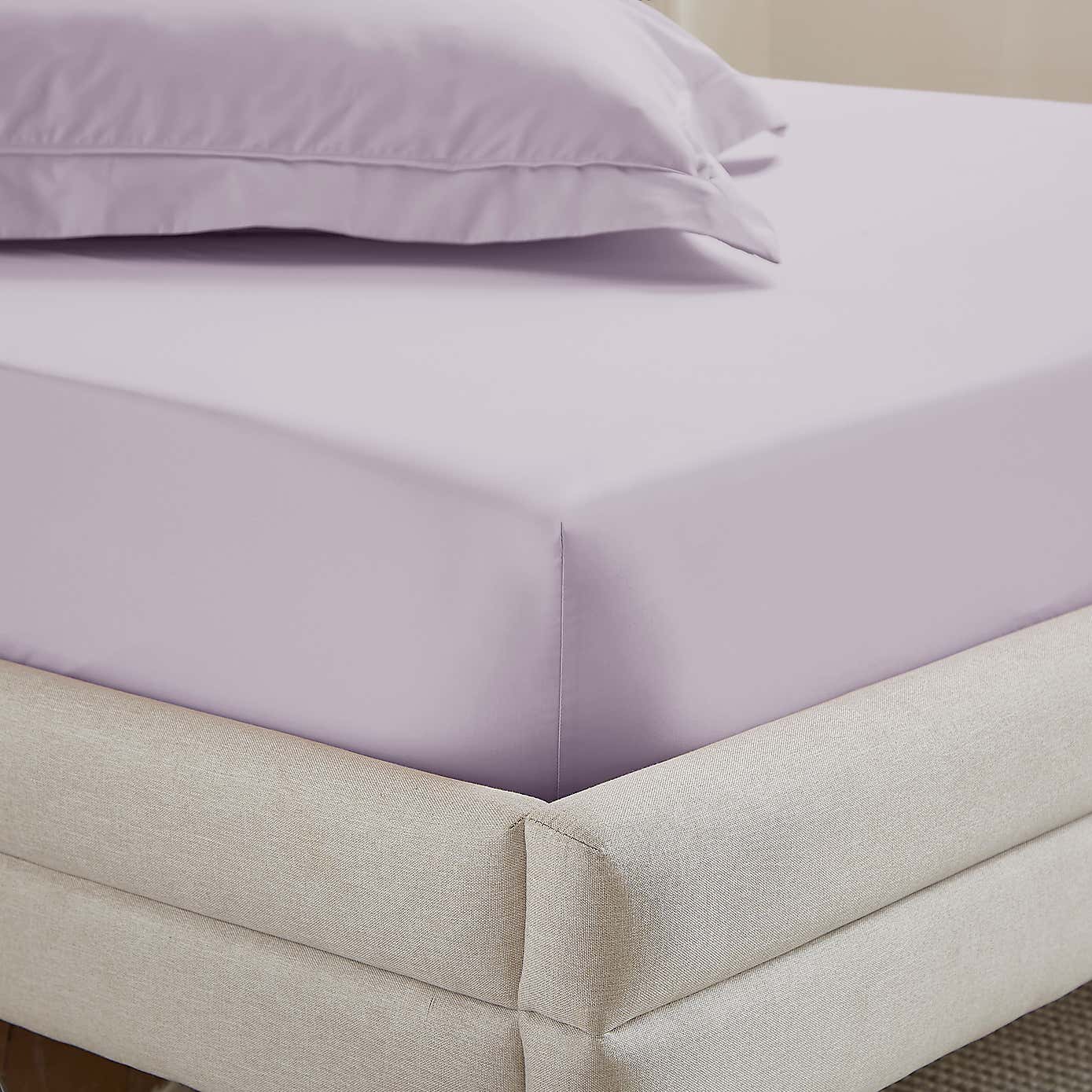 Dorma 400 Thread Count Cotton Percale Fitted Sheet