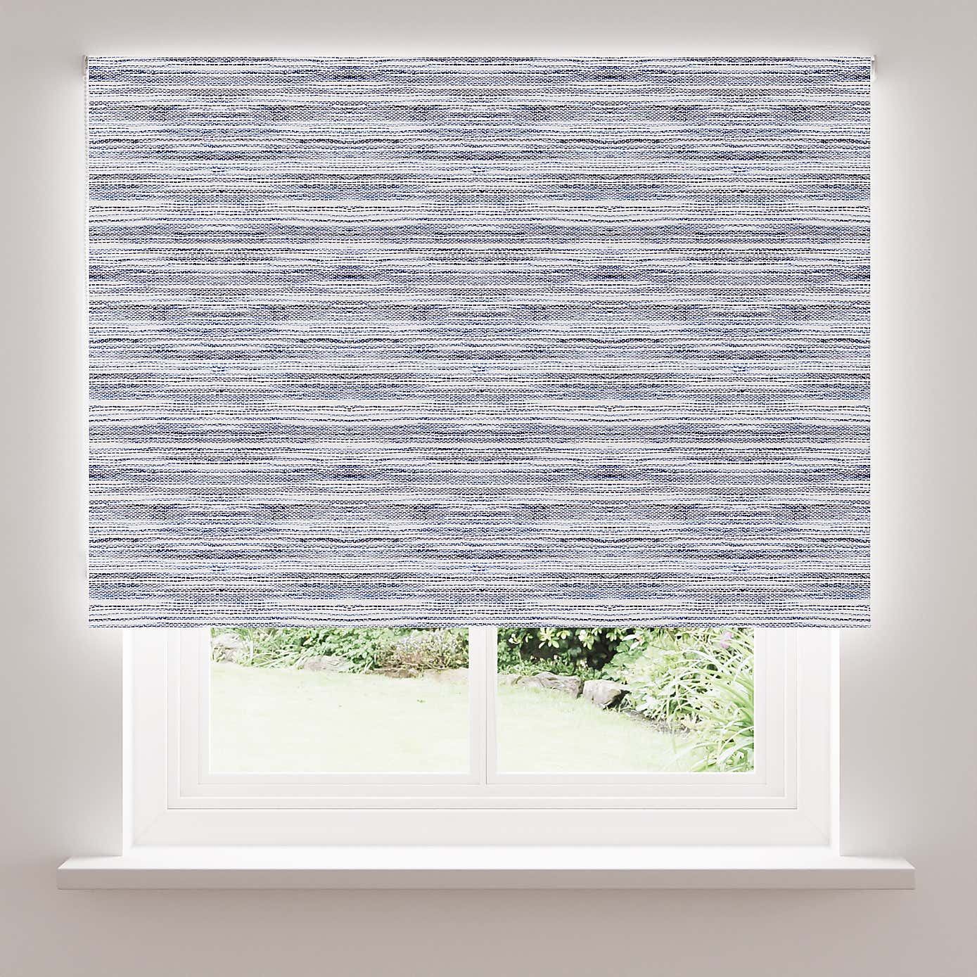 Whitmore Blue Stripe Blackout Roller Blind