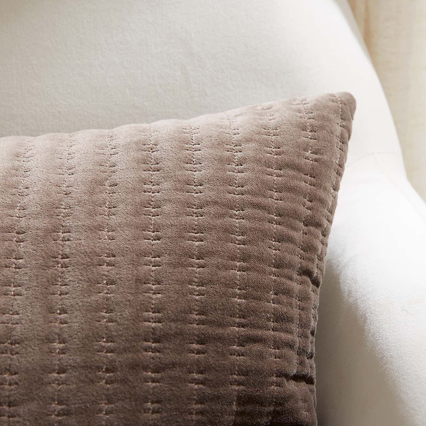 Velvet Stitched Rectangle Cushion Cover