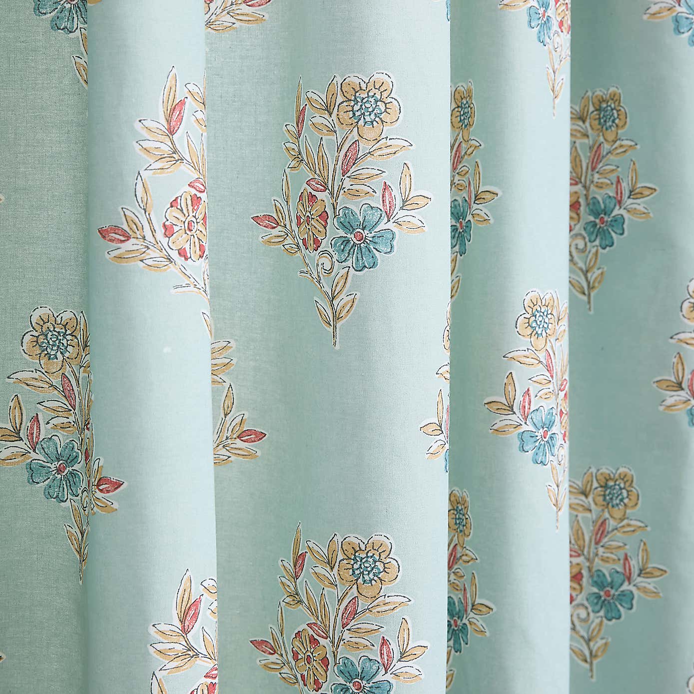 Lorena Patchwork Pencil Pleat Curtains