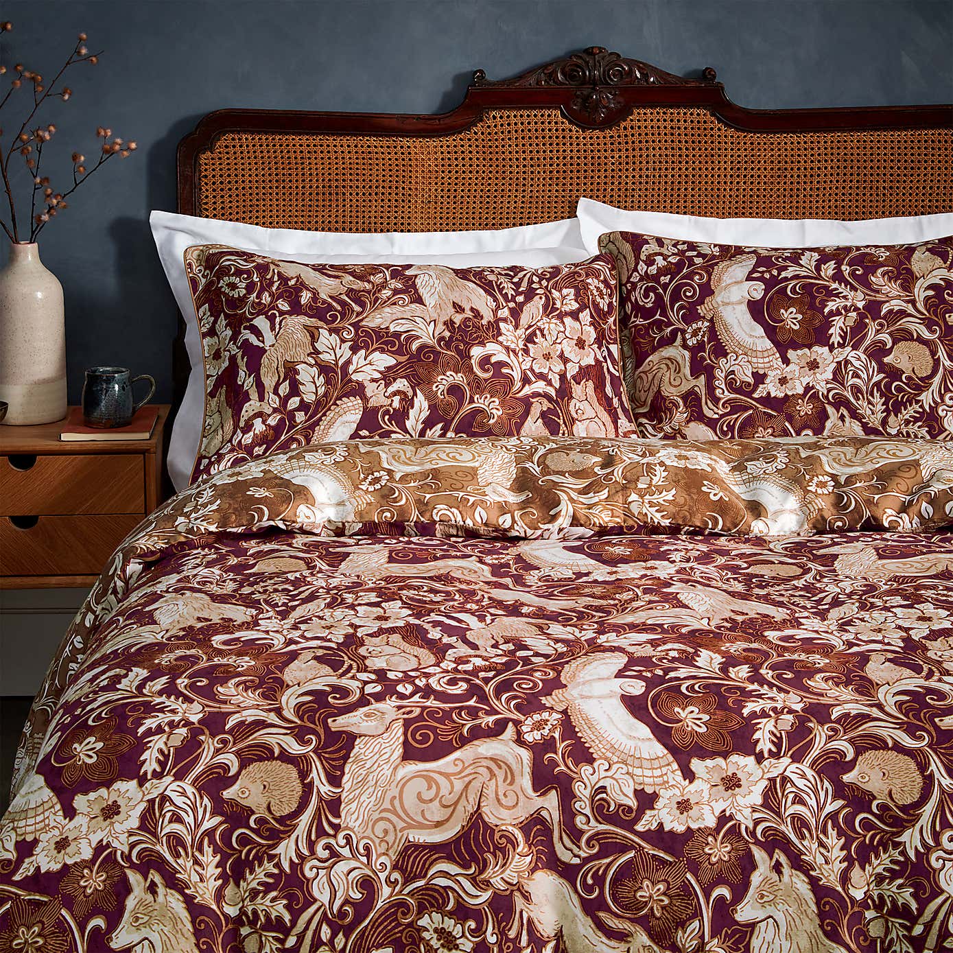 Paoletti Harewood 100% Cotton Duvet Cover & Pillowcase Set