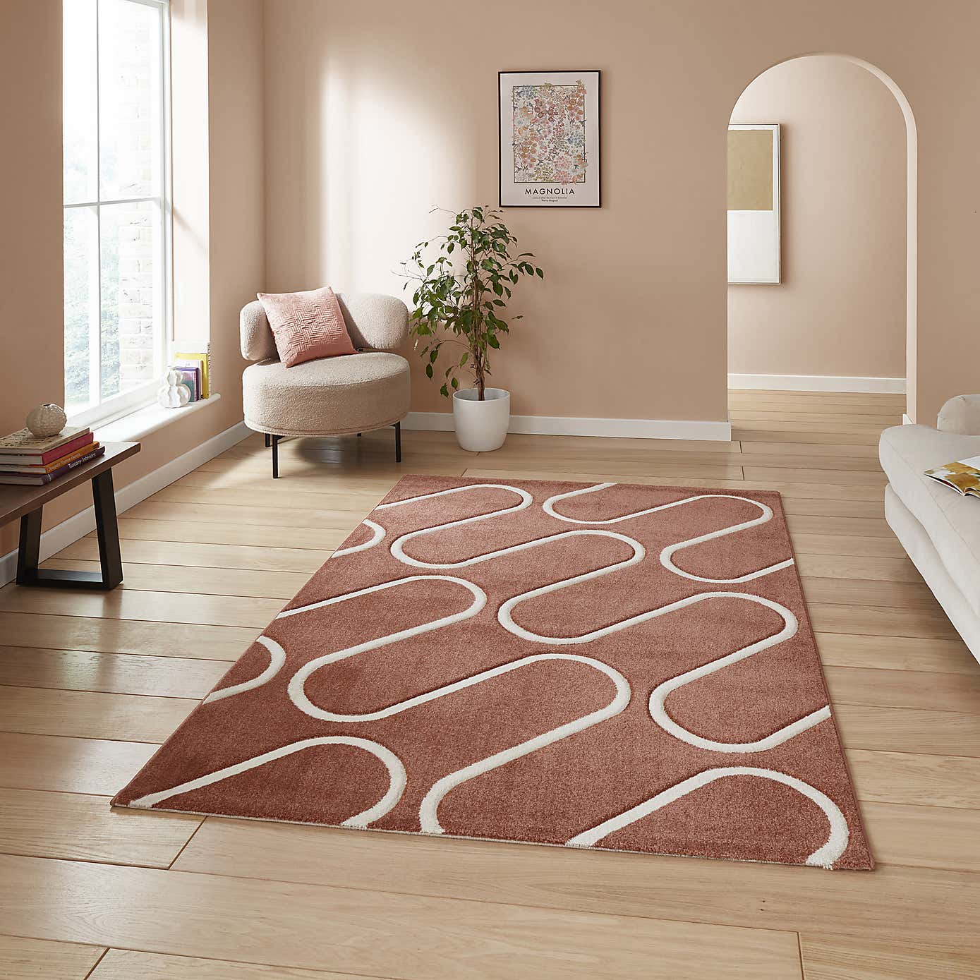 Catherine Lansfield Linear Curve Rug