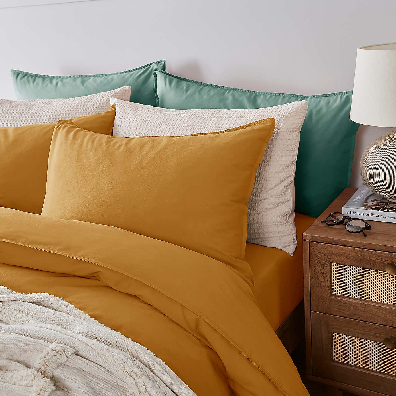 Recycled Cotton Housewife Pillowcase Pair