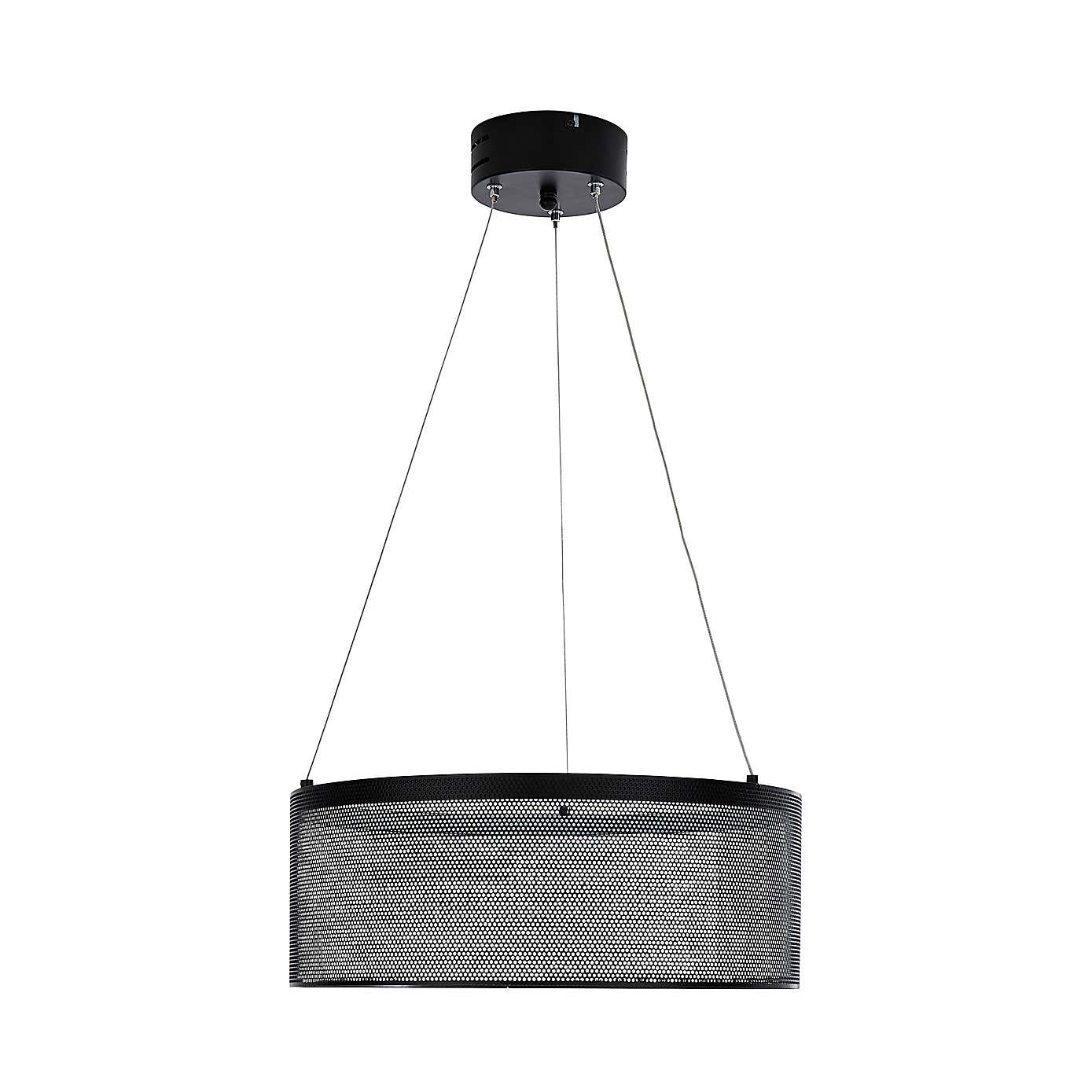 Mesh Black LED Ceiling Fitting