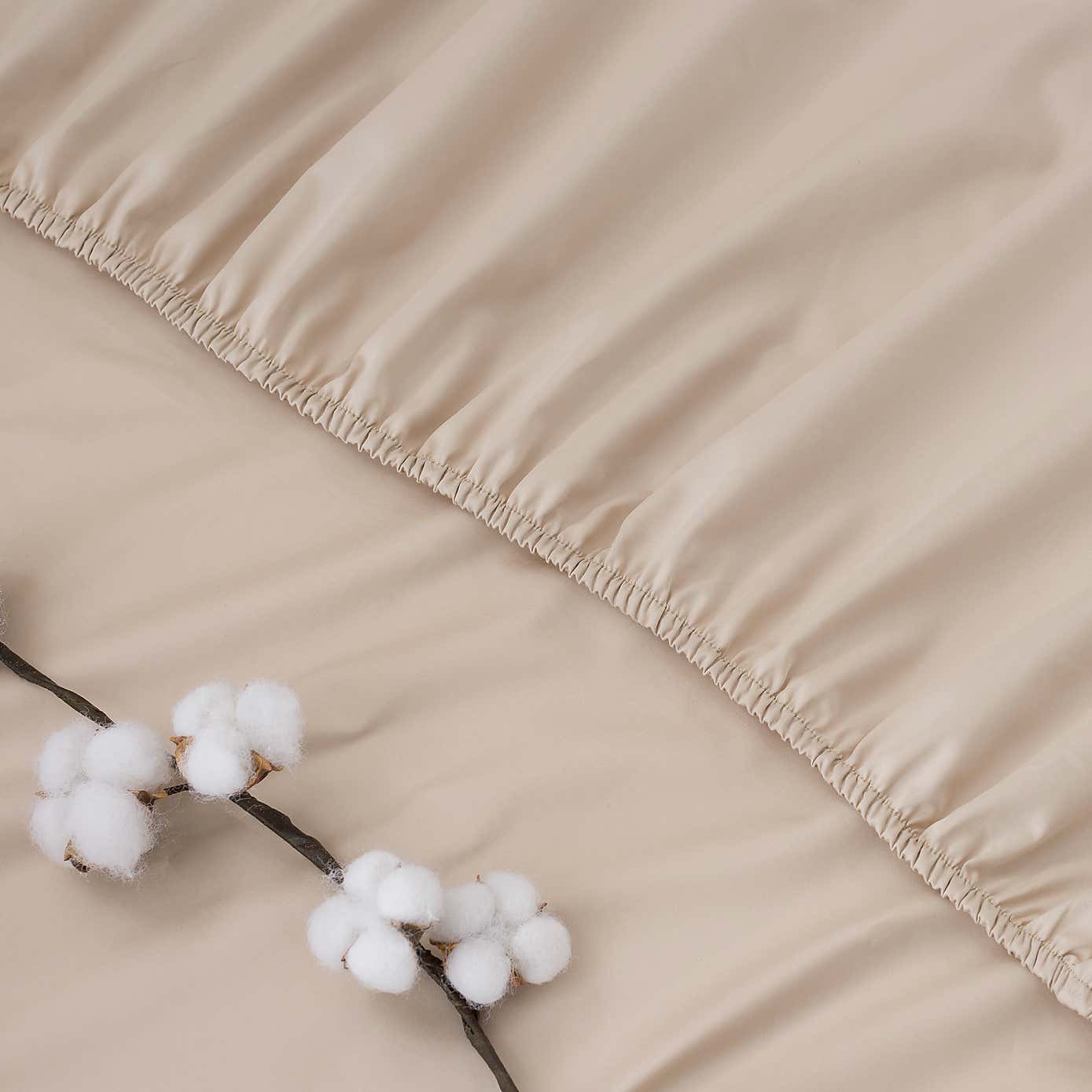 Dorma 300 Thread Count 100% Cotton Sateen Plain Fitted Sheet