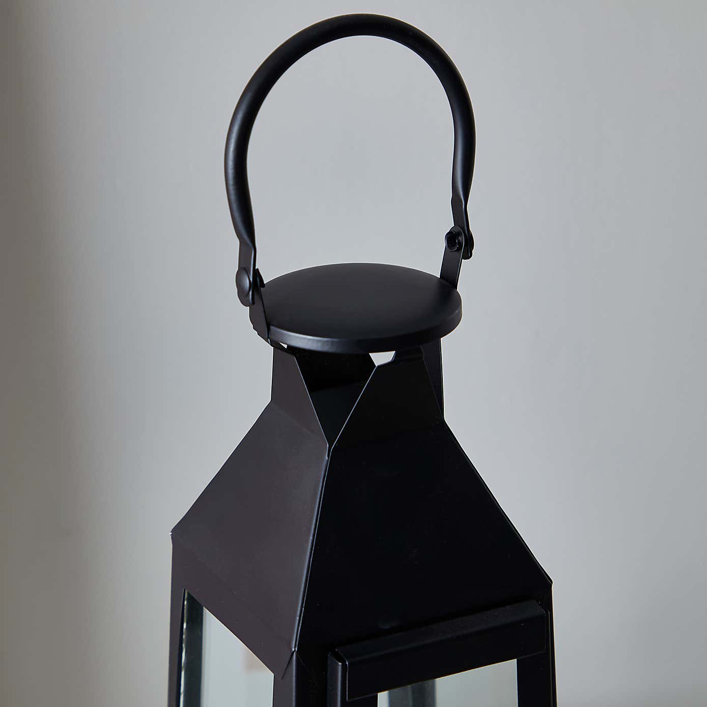 Black 30cm Lantern