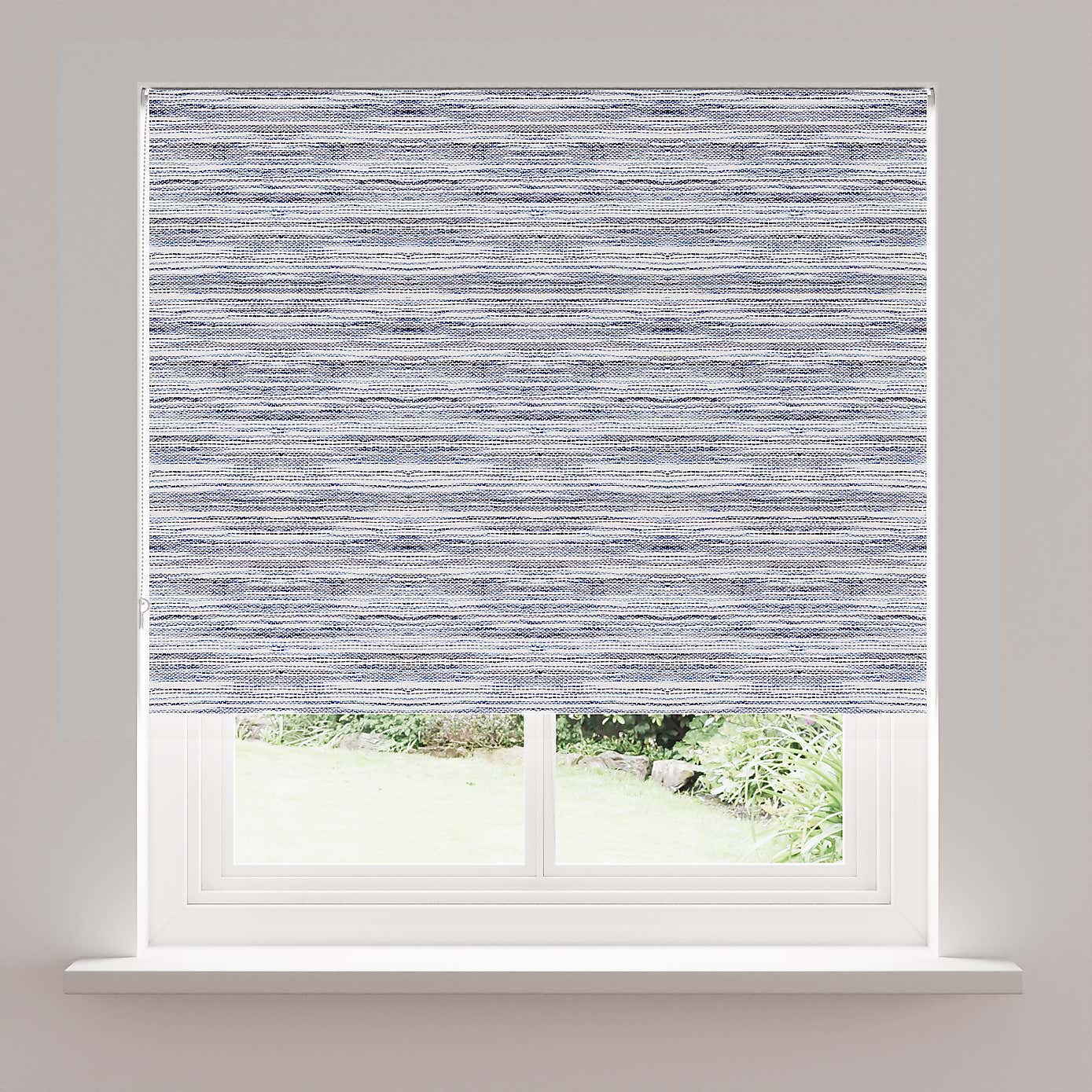 Whitmore Blue Stripe Blackout Roller Blind