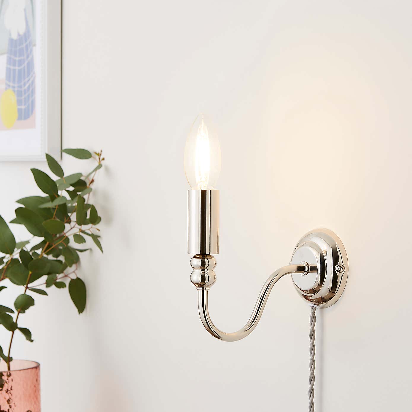 Pride and Joy Easy Fit Plug In Wall Light