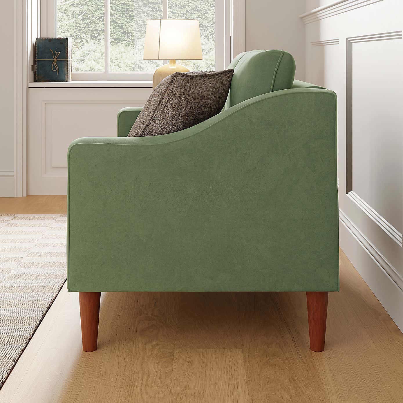 Hugo Velvet 2 Seater Sofa