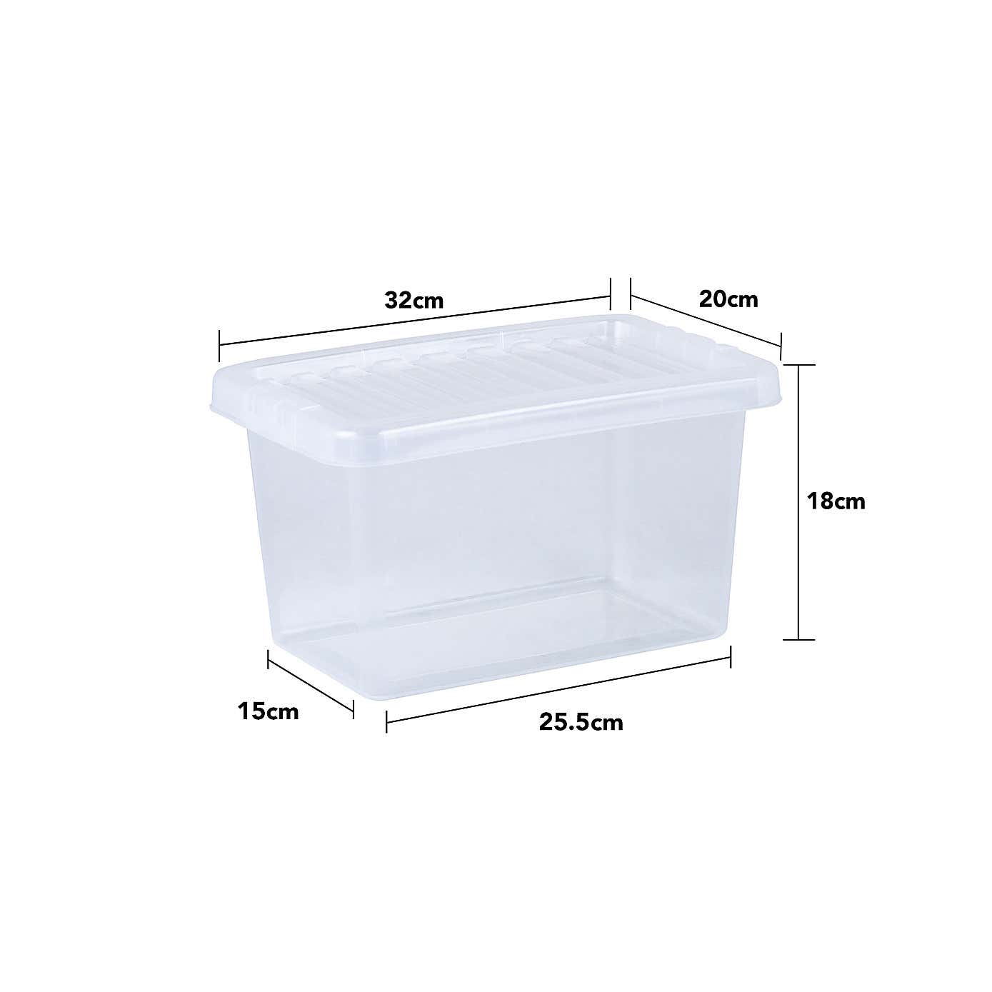 Wham Crystal Set of 5 Storage Boxes & Lids