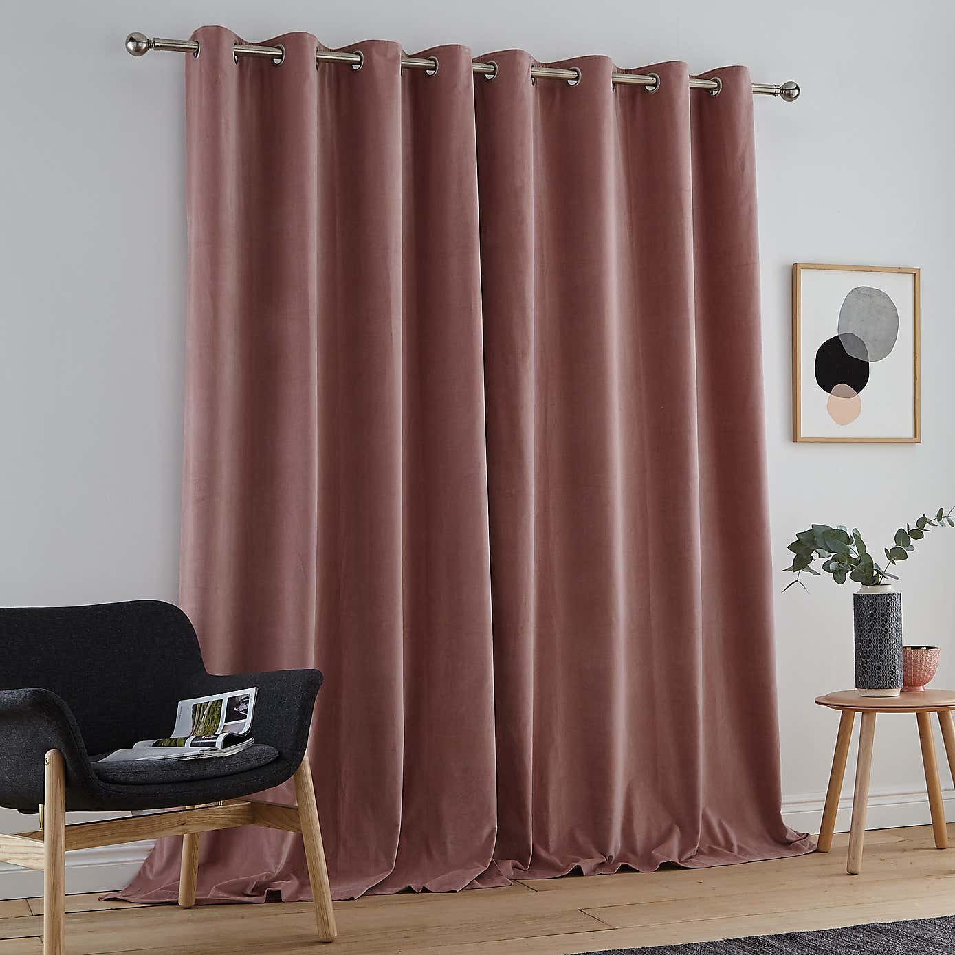 Peyton Velvet Eyelet Curtains