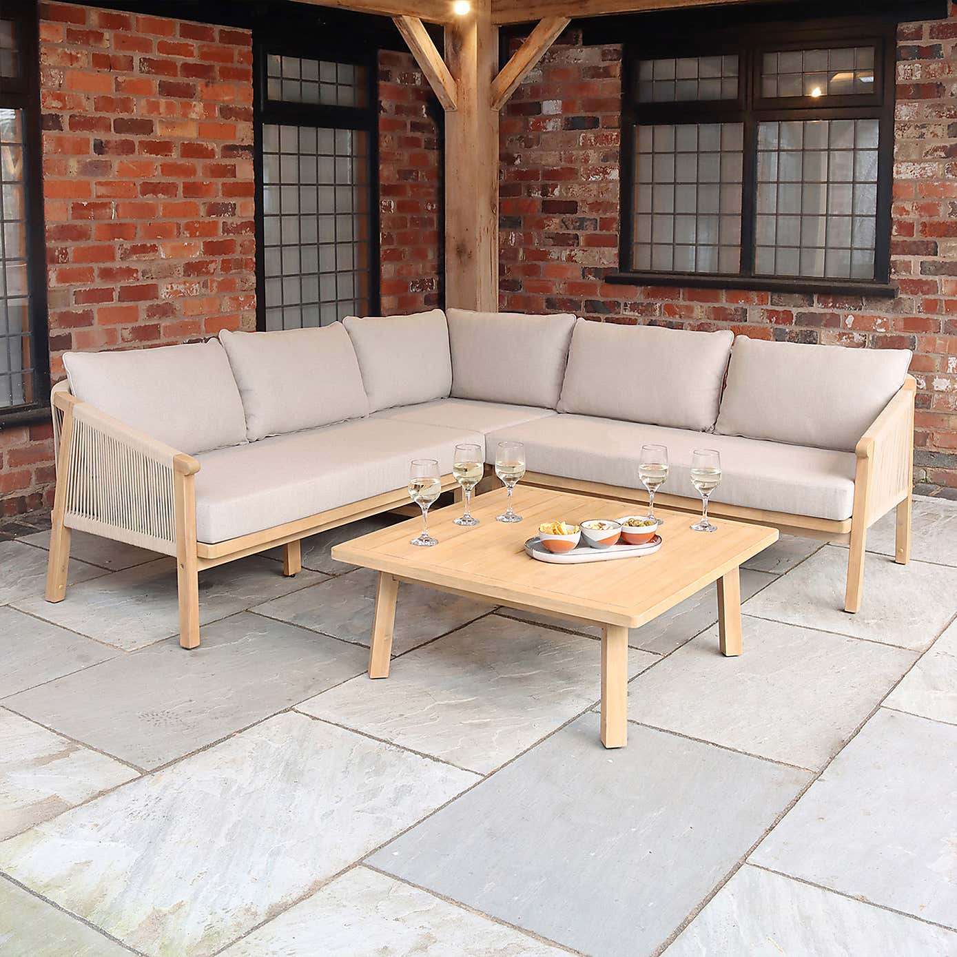 A.Mir Roma 5 Seater Outdoor Corner Set