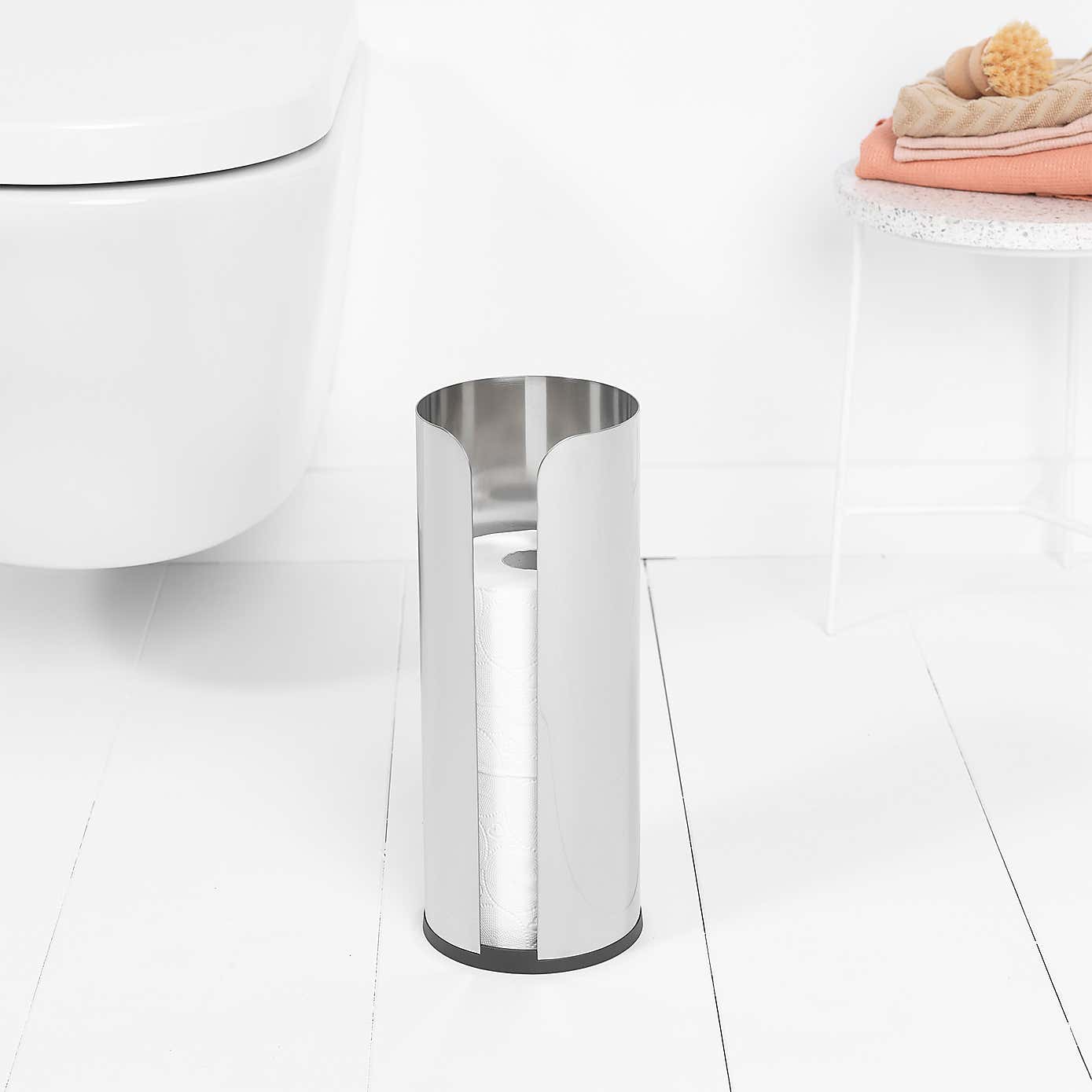 Brabantia Matt Steel Set of 3 Toilet Accessories