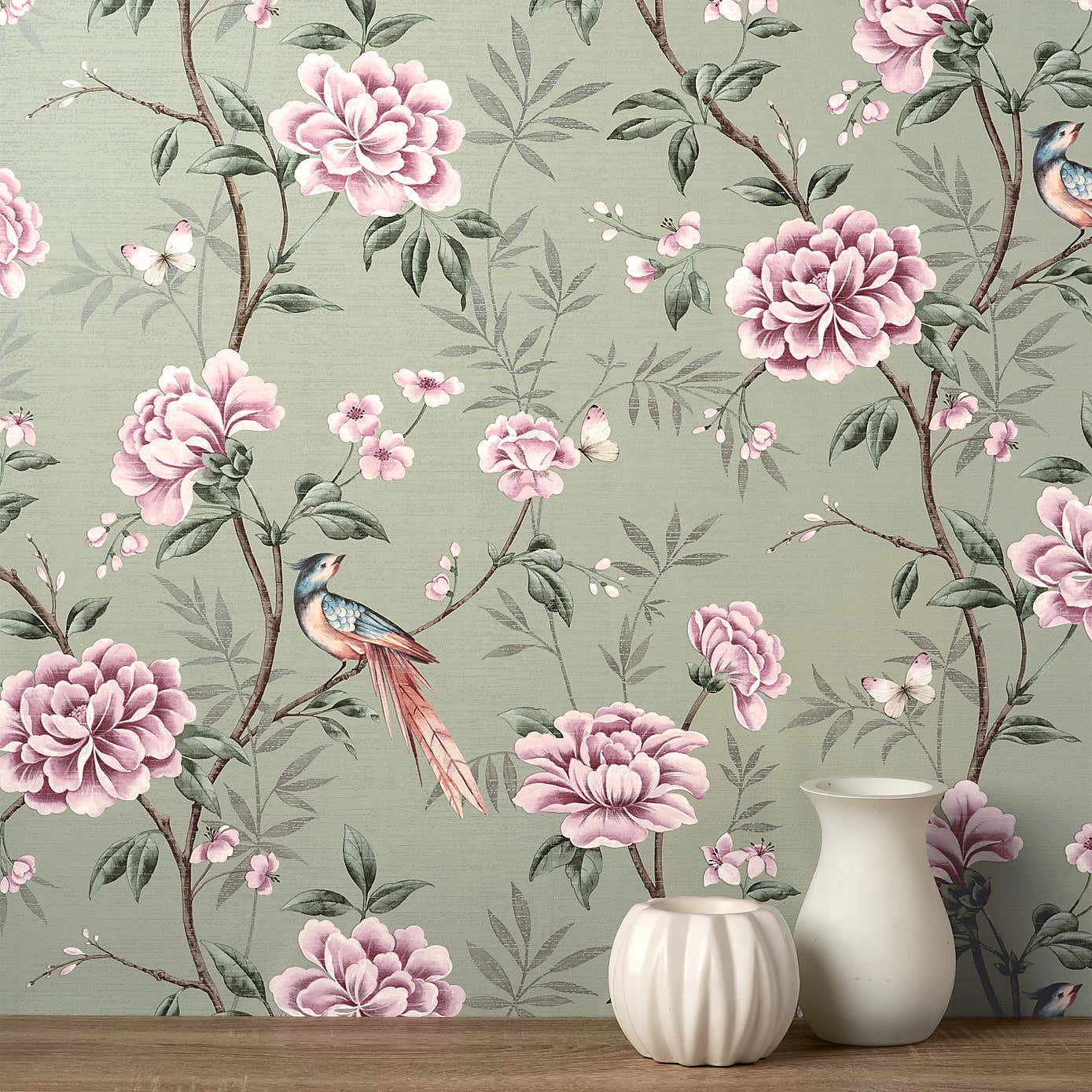 Akina Floral Wallpaper