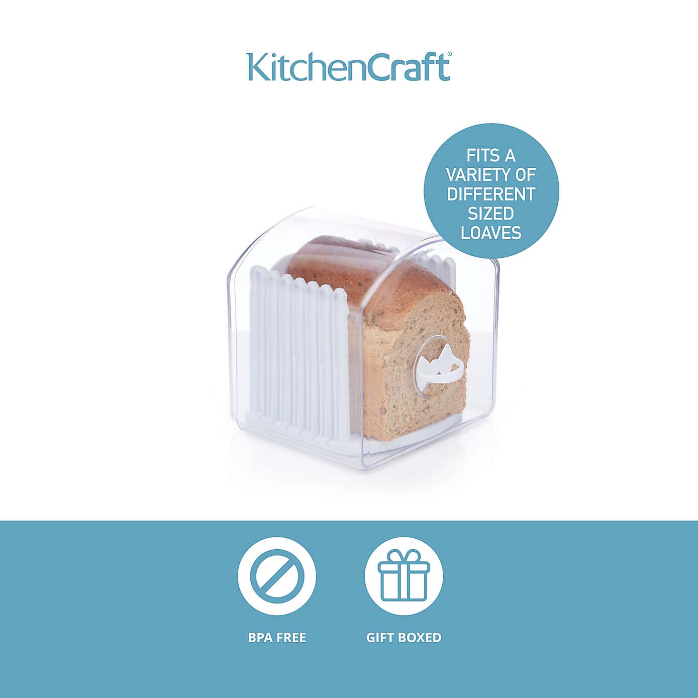 KitchenCraft Expandable Plastic Bread Bin