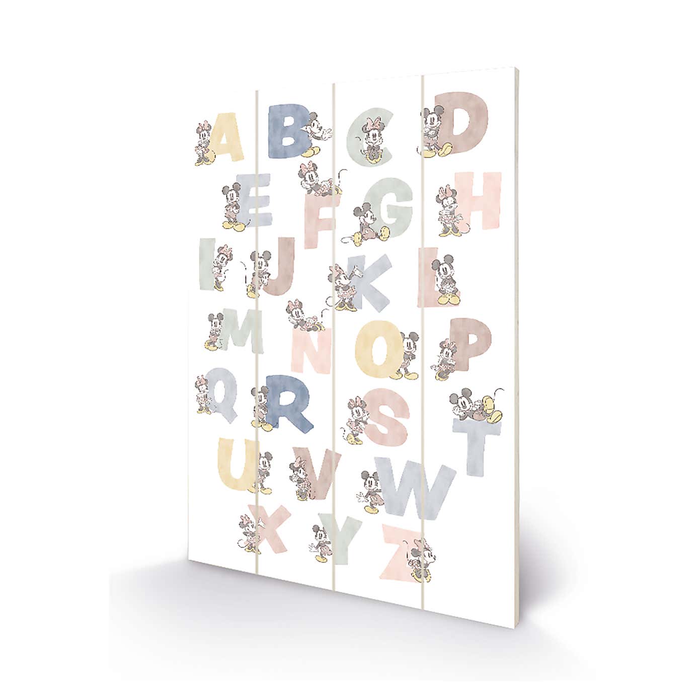 The Art Group Mickey and Friends Wooden Wall Art