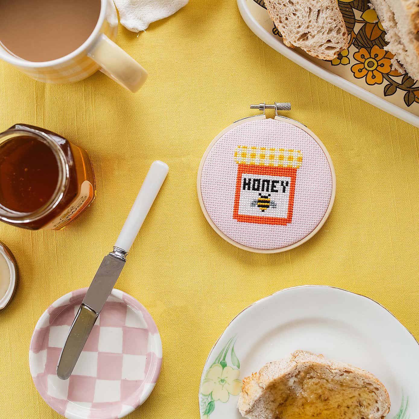 Cotton Clara Honey Cross Stitch Kit