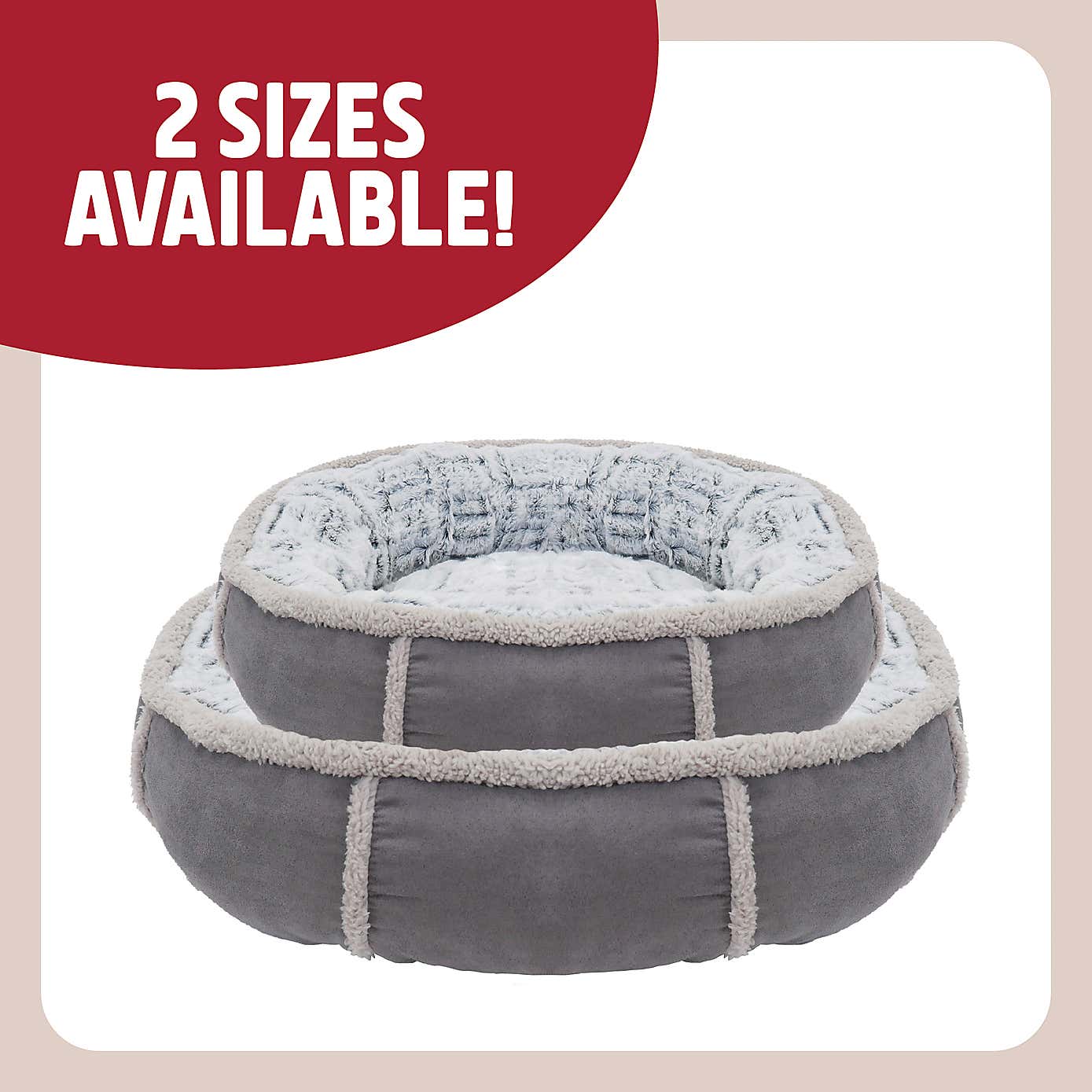 Rosewood Plush Donut Pet Bed
