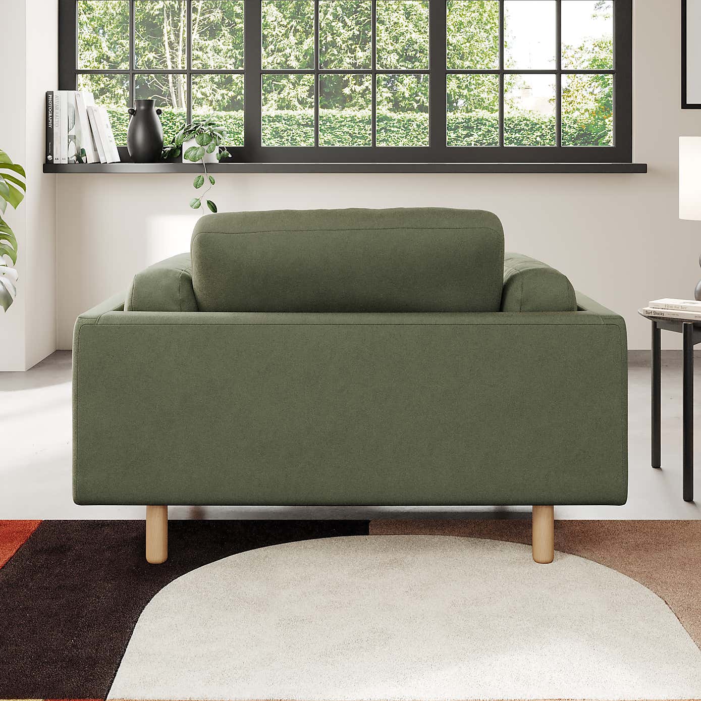 Newton Matte Plush Velvet Snuggle Chair