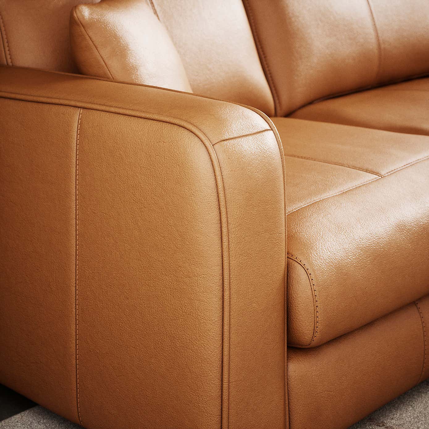Carson Vintage Leather Large Corner Chaise Sofa