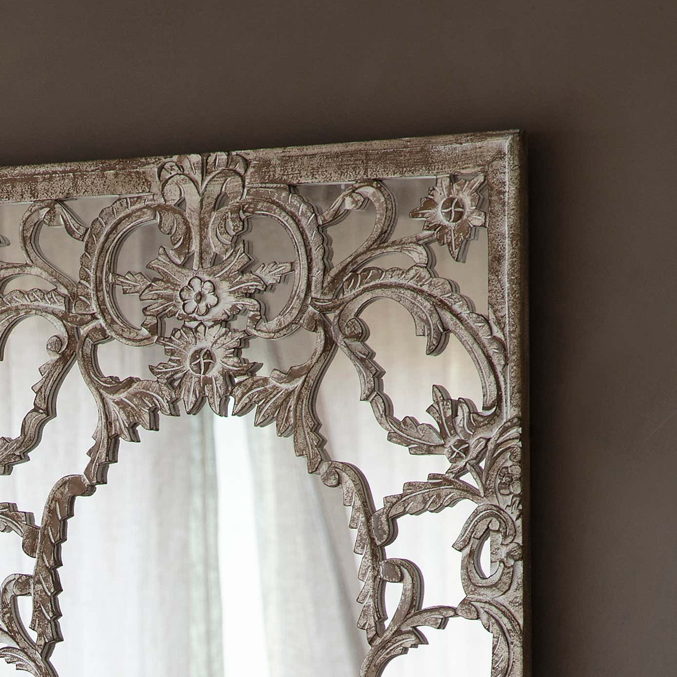 Carina Ornate Rectangle Wall Mirror