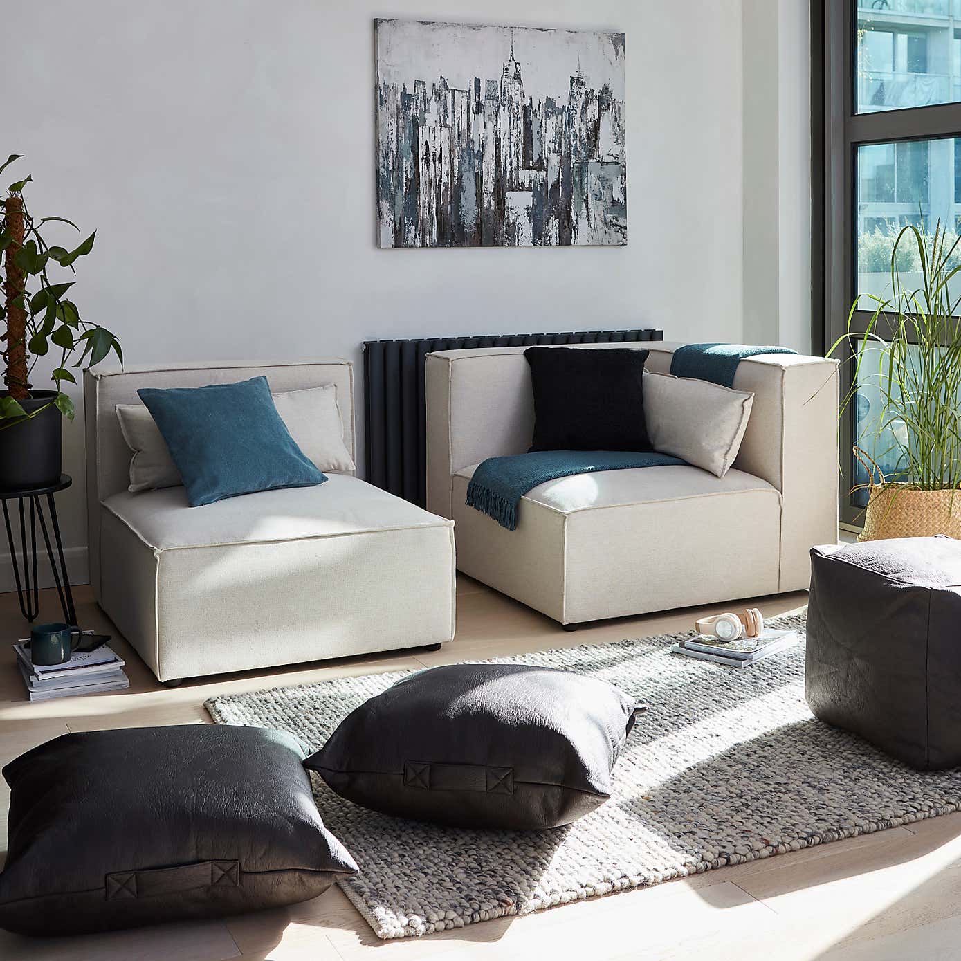 Smart Industrial Cityscape Canvas