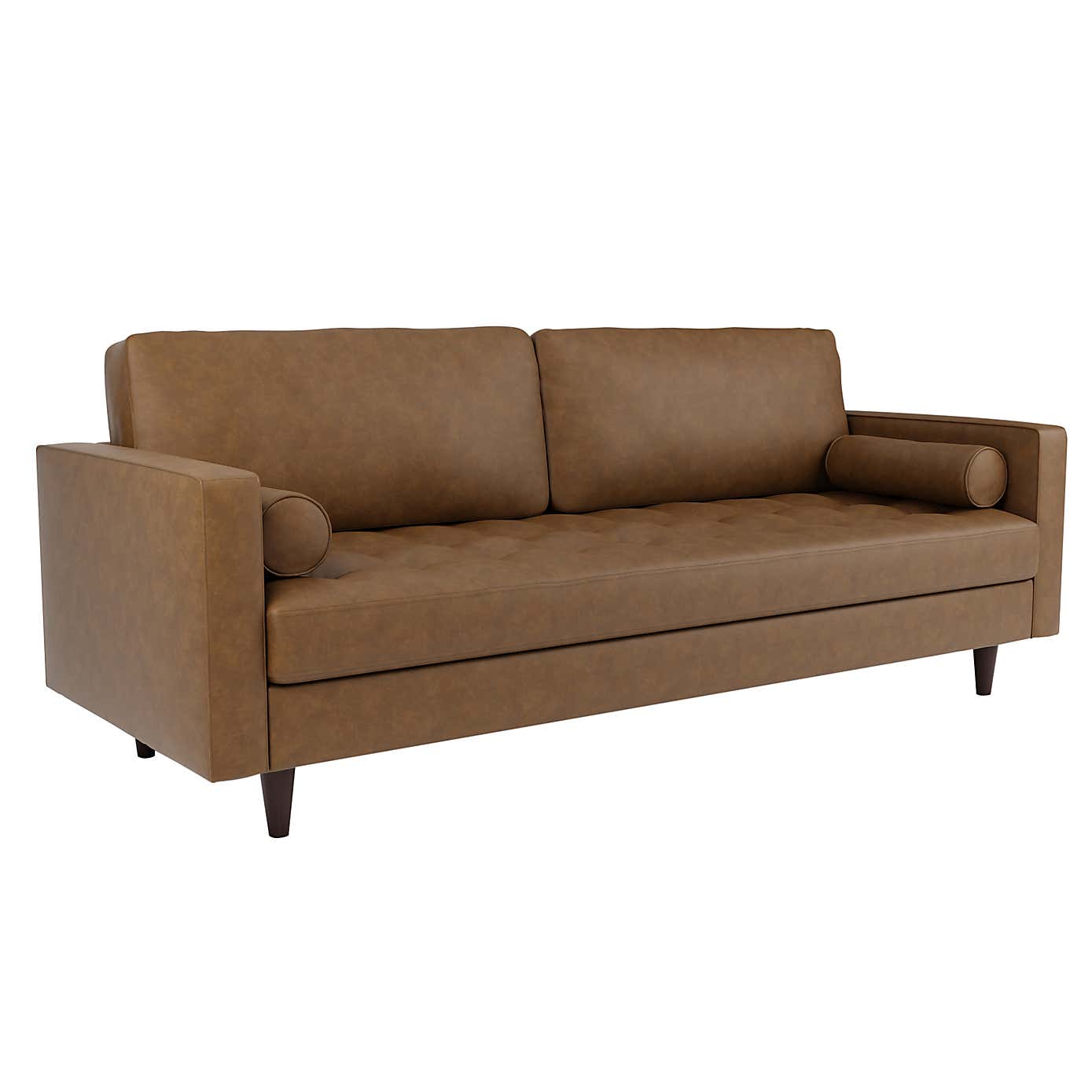 Zoe Faux Leather 4 Seater Sofa