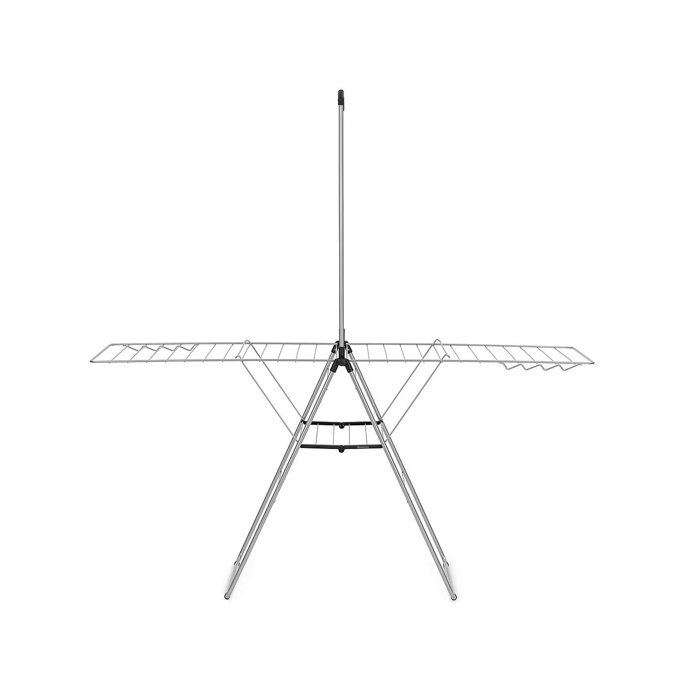 Brabantia HangOn Drying Rack with Hanging Rod 25m, Metallic Grey