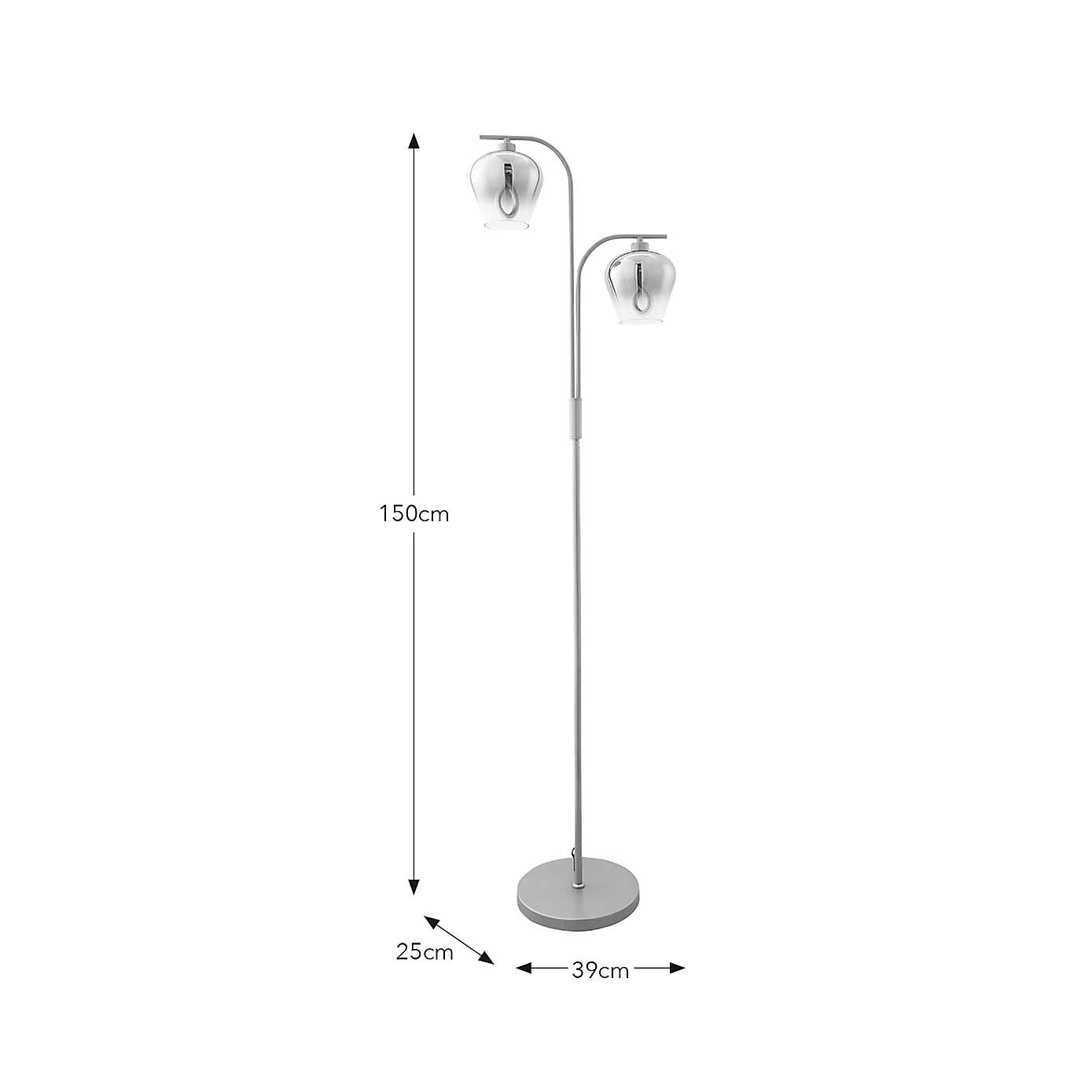 Aurora 2 Light LED Floor Lamp