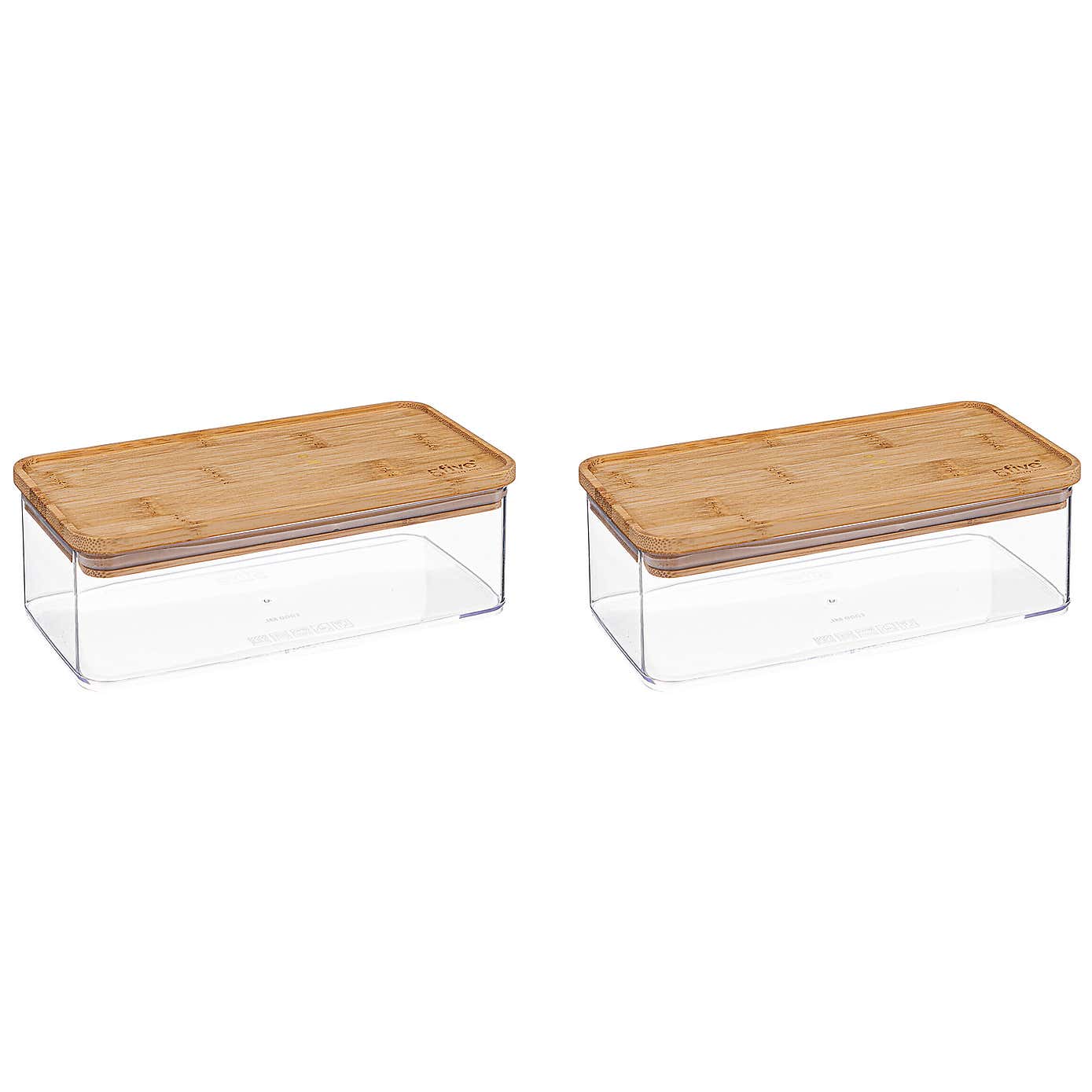 Set of 2 AirTight Rectangular Storage Boxes